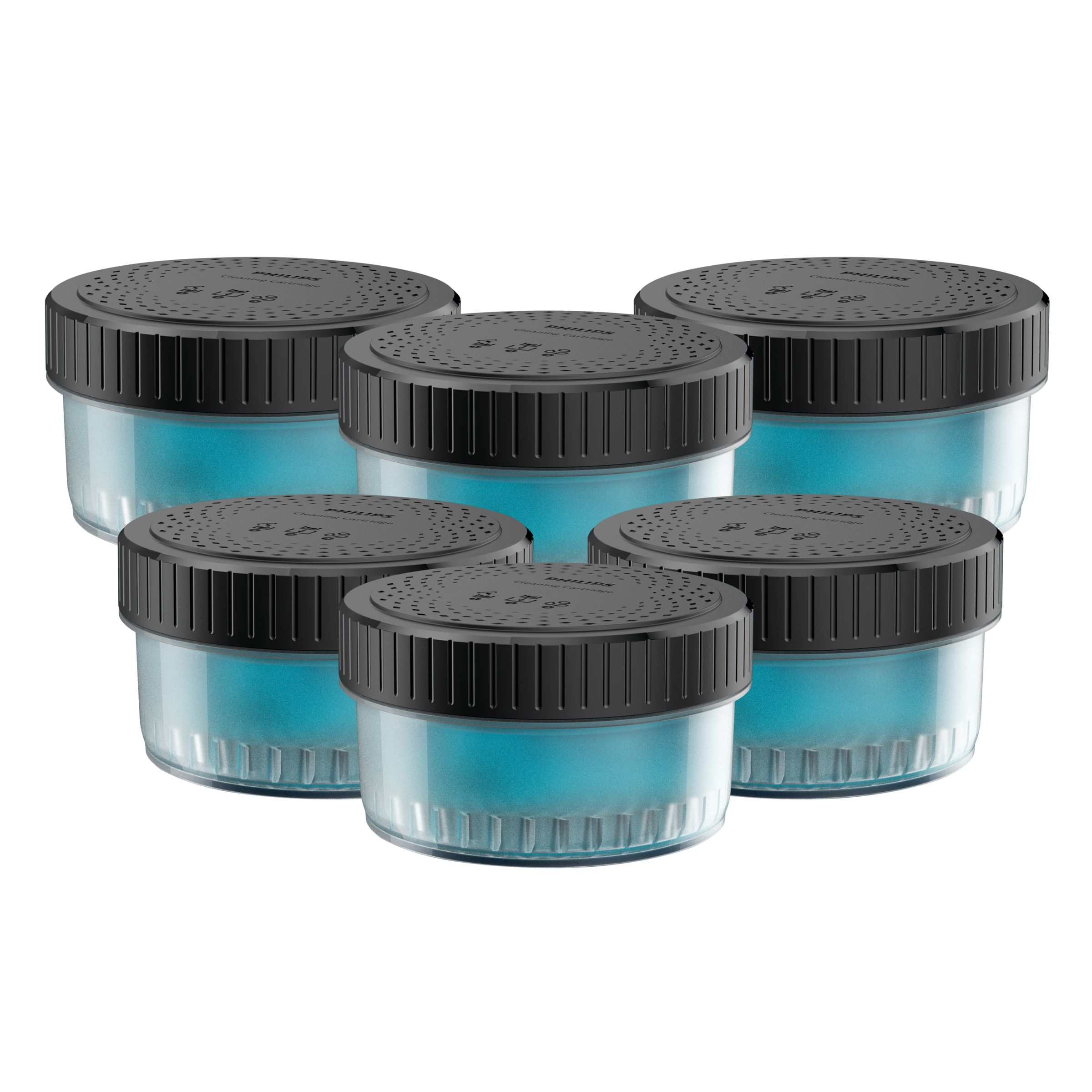 Philips CC16/50 für Quick Clean Pod 5+1er-Pack Reinigungskartusche (die Kartusche ist mit der Reinigungsstation kompatibel)