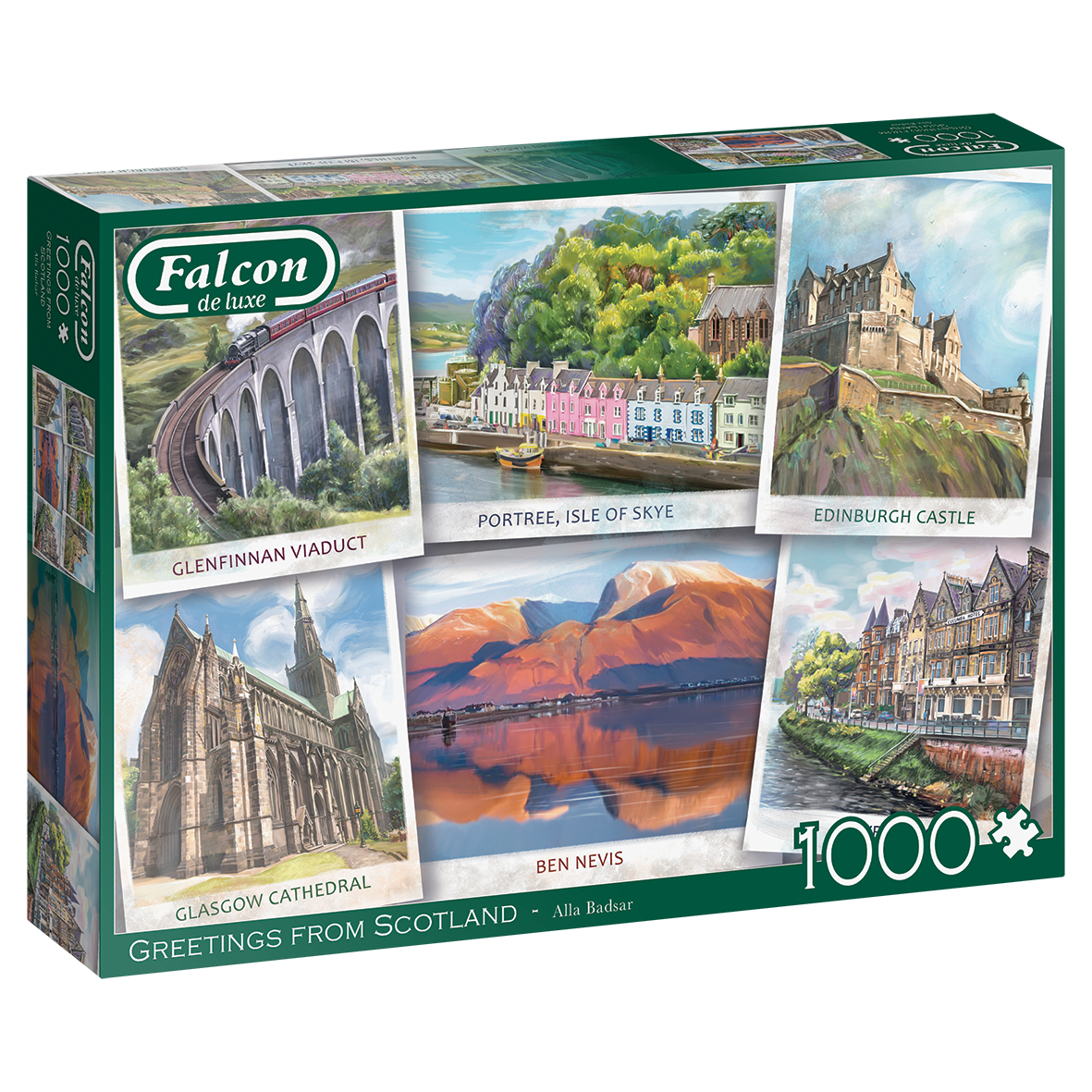 Falcon Greetings from Scotland 1000 Teile Puzzle Falcon-11325