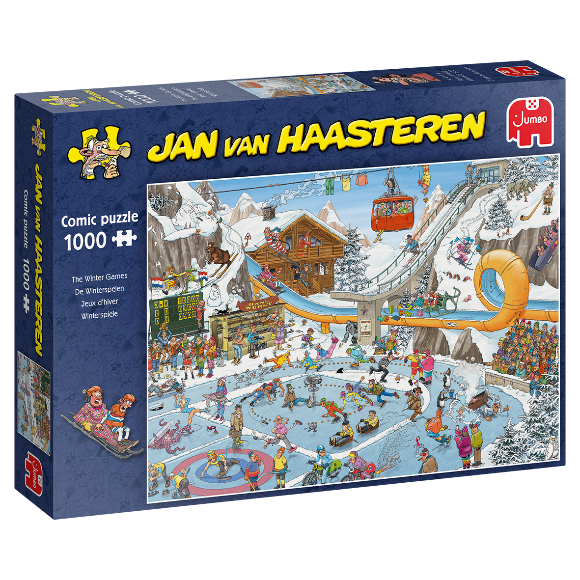 Jumbo Jan Van Haasteren - Winterspiele 1000 Teile Puzzle Jumbo-00601