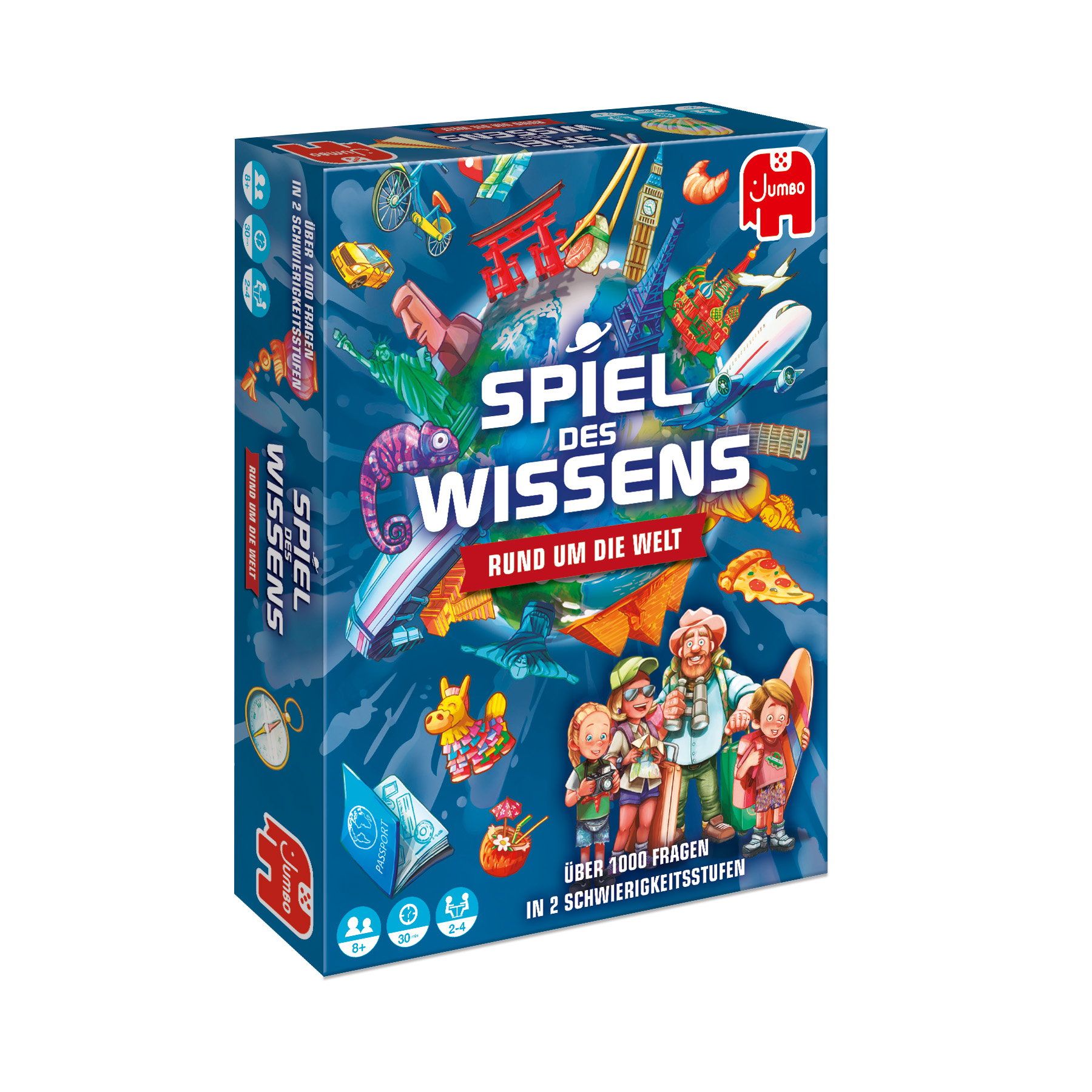 Jumbo SPIEL DES WISSENS - RUNDUM DIE WELT Quiz, 1 St.