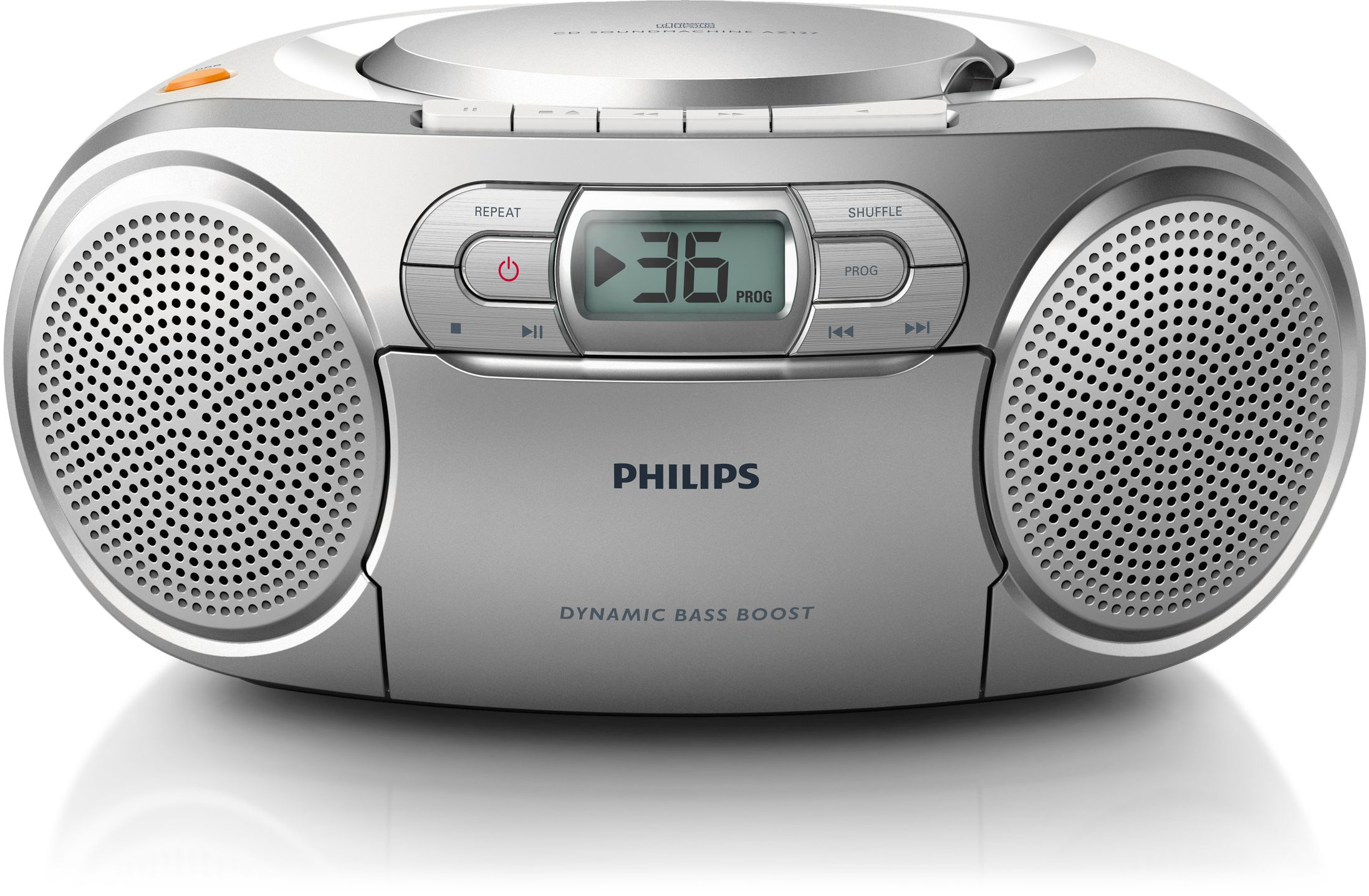 Philips AZ127 Radiorekorder mit CD-Spieler und Kassettendeck