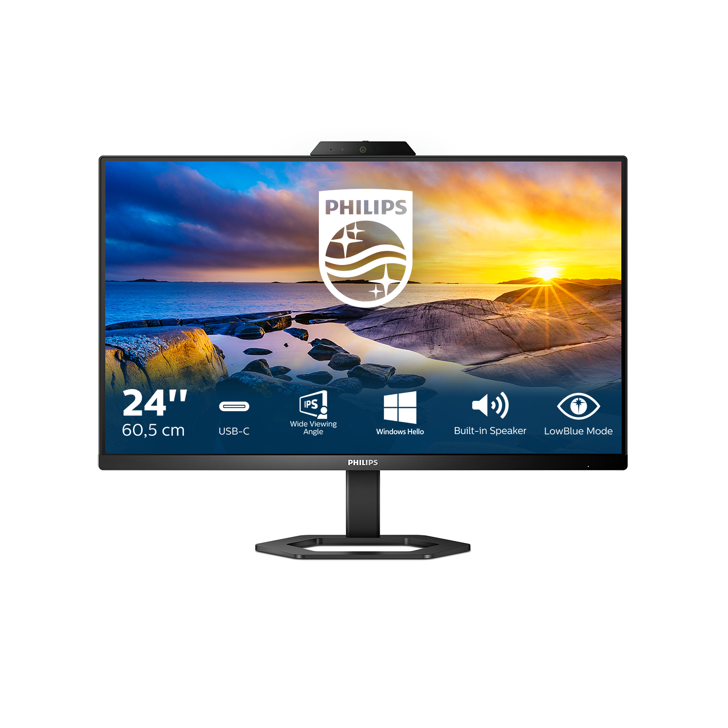 PHILIPS 24E1N5300HE/00 60,45cm 23.8 FHD IPS WLED 75Hz 16:9 4ms HDMI DP 4xUSB 3.2 [Energieklasse F] (24E1N5300HE/00)