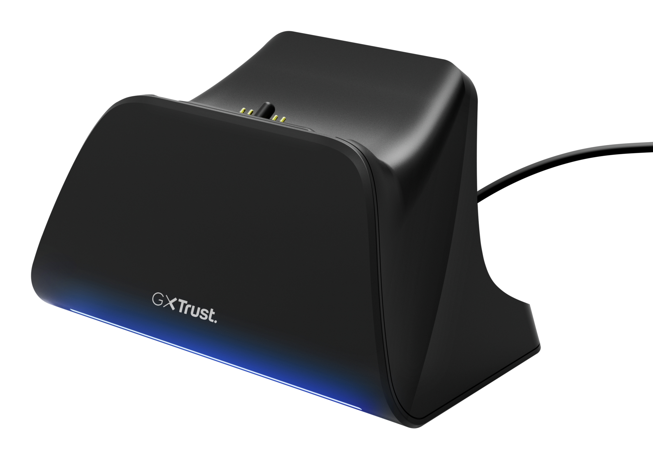 Trust Gaming GXT255 Ladedock für PS5 Controller schwarz Schnellladestation für PS5-Controller mit mehrfarbiger LED und Ladeanzeige, schwarz (25552)
