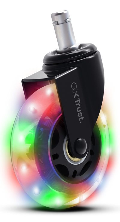 Trust Gaming GXT701 LED Gel-Stuhlrollen Gel-Stuhlrollten für ein sanftes und leises Rollen (25803)