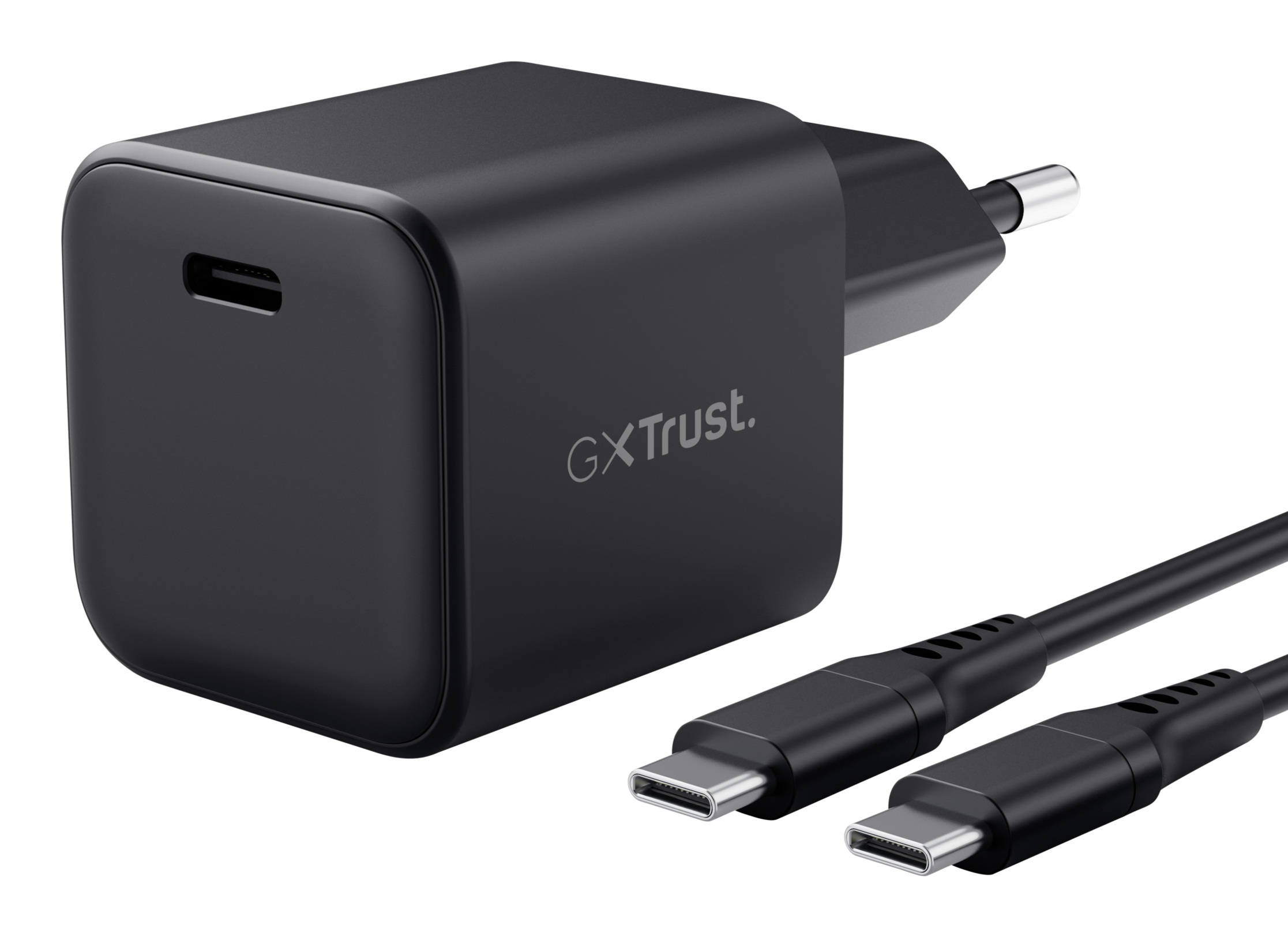 Trust GXT1258 USB-C Ladegerät 65W ultrakleines USB-C Ladegerät für die Switch 2 mit 65W (inkl. 2m Kabel) (26143)