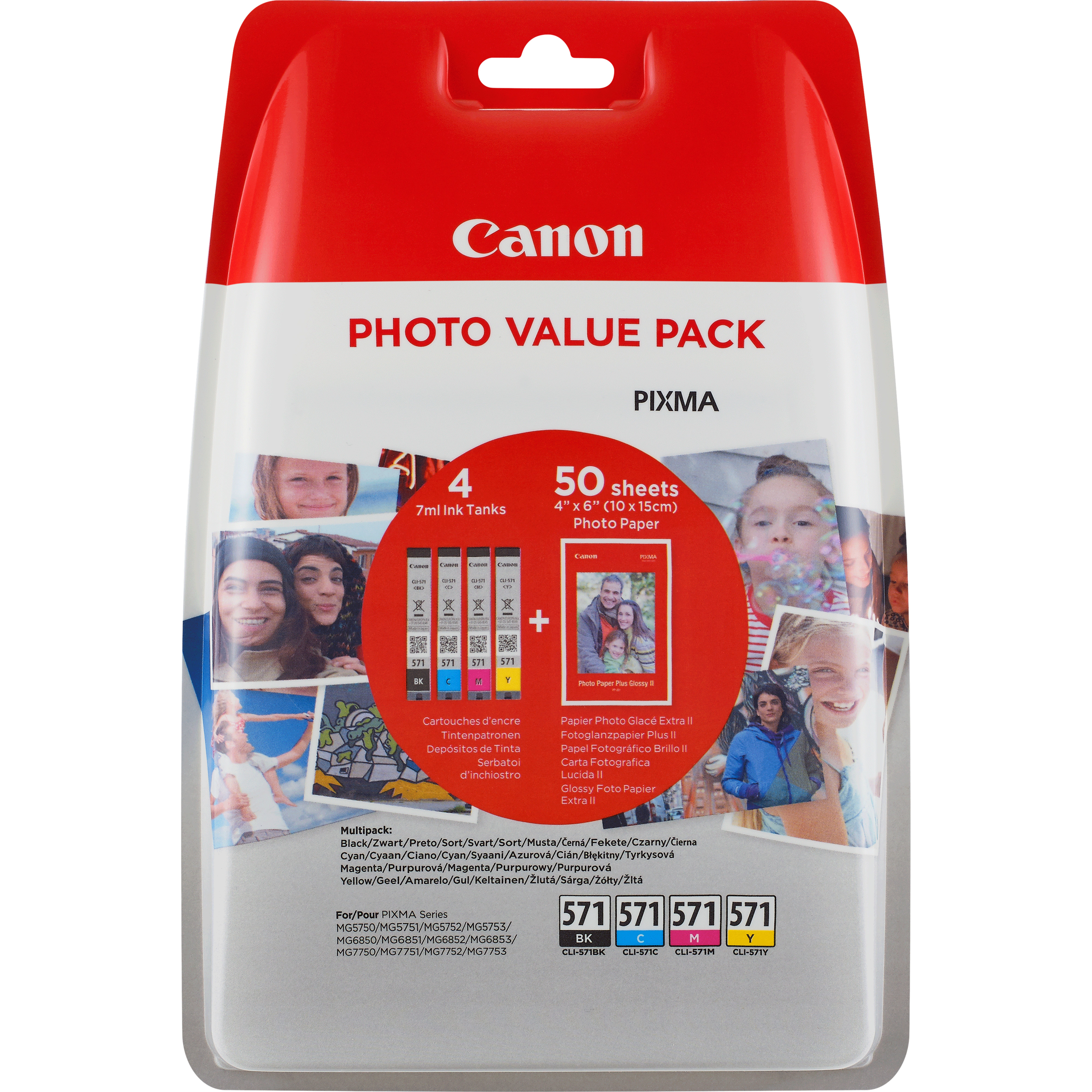 Canon Tintenpatrone Canon CLI-571BK cyan/magenta/gelb/schwarz