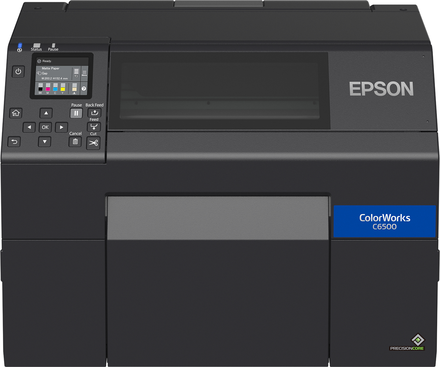 Epson ColorWorks CW-C6500Ae - Etikettendrucker - Farbe - Tintenstrahl - Rolle (21,59 cm) - 1200 x 1200 dpi - bis zu 85 mm/Sek. (einfarbig)/ bis zu 85 mm/Sek. (Farbe) - USB 2.0, LAN, USB 2.0-Host - automatisches Schneiden