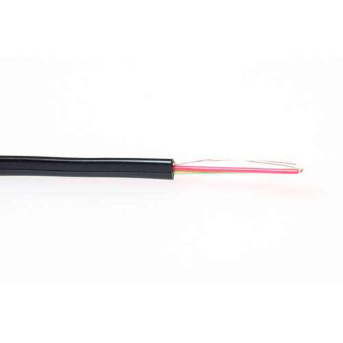 ACT 4-wire Modular Flatcable 100m Schwarz Telefonkabel (TD604Z)
