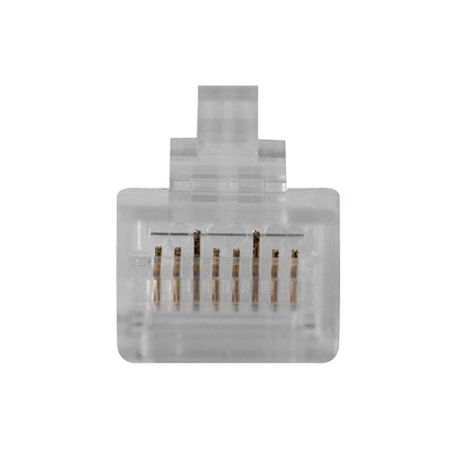 ACT RJ45 (8P/8C) CAT6 modulaire connector for round cable with solid or stranded conductors. Suitable for: Solid and stranded cable Rj45 plug cat6 unshielded (TD168M)