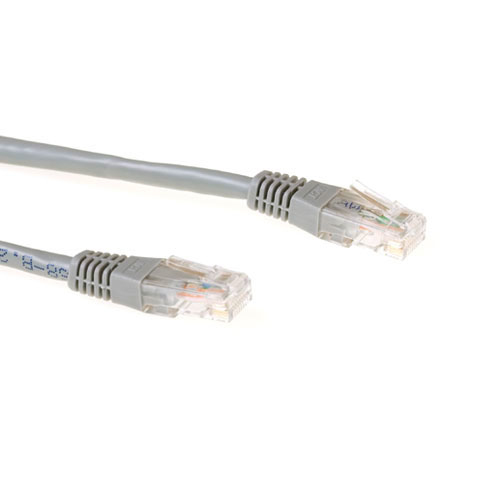 ACT UTP CAT6A 15m 15m Cat6a U/UTP (UTP) Grau Netzwerkkabel (IB3415)