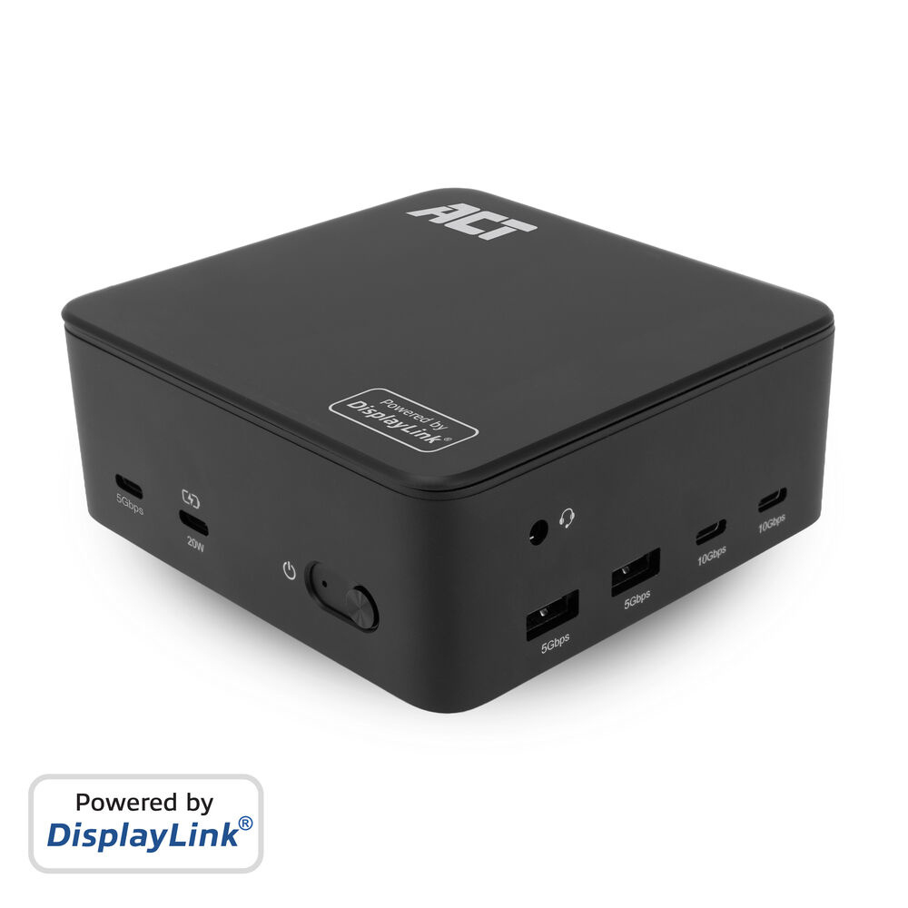 ACT Universal USB-C Docking Station 4K, for 3 HDMI/DisplayPort monitors, DisplayLink (AC7148)