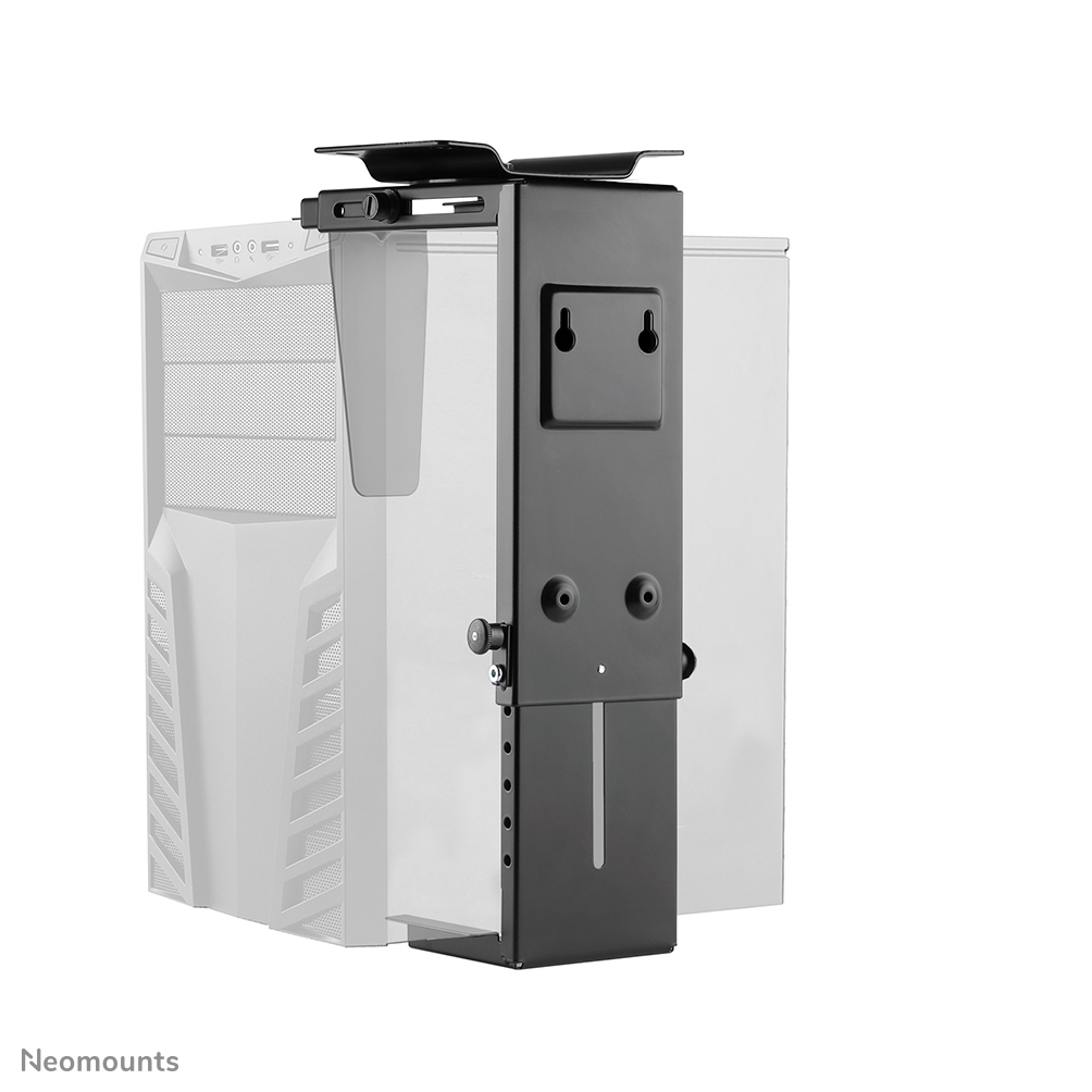 Newstar NM-CPU100BLACK. Typ: Desk-mounted CPU holder, Empfohlener Chassis-Typ: Tower, Höchstgewichtskapazität: 10 kg. Breiten Einstellbereich: 90 - 200 mm, Höhenanpassungsrate: 300 - 530 mm (NM-CPU100BLACK)