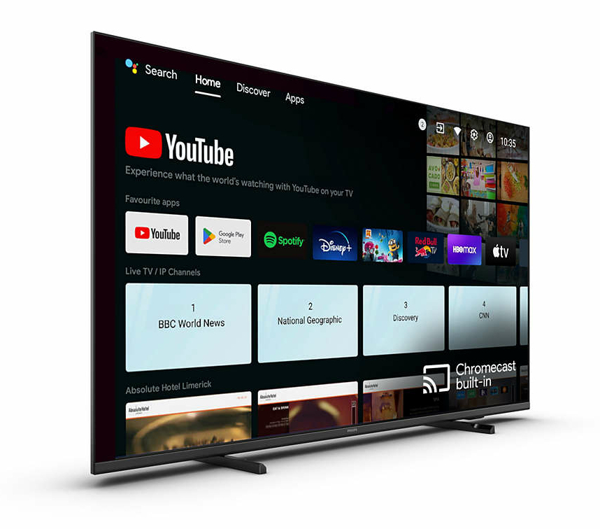 Philips Hotel-TV 55HFL4518U/12 55 Bildschirmdiagonale - 3840 x 2160 (Ultra HD 4K) - Tuner-Signal: DVB-S2 (Satellit), DVB-T2 (terrestrisch), DVB-T (terrestrisch), CI-Slot (x1), DVB-C (Kabel), HEVC FHD (1080p) - Schwarz - LED-LCD (55HFL4518U/12)