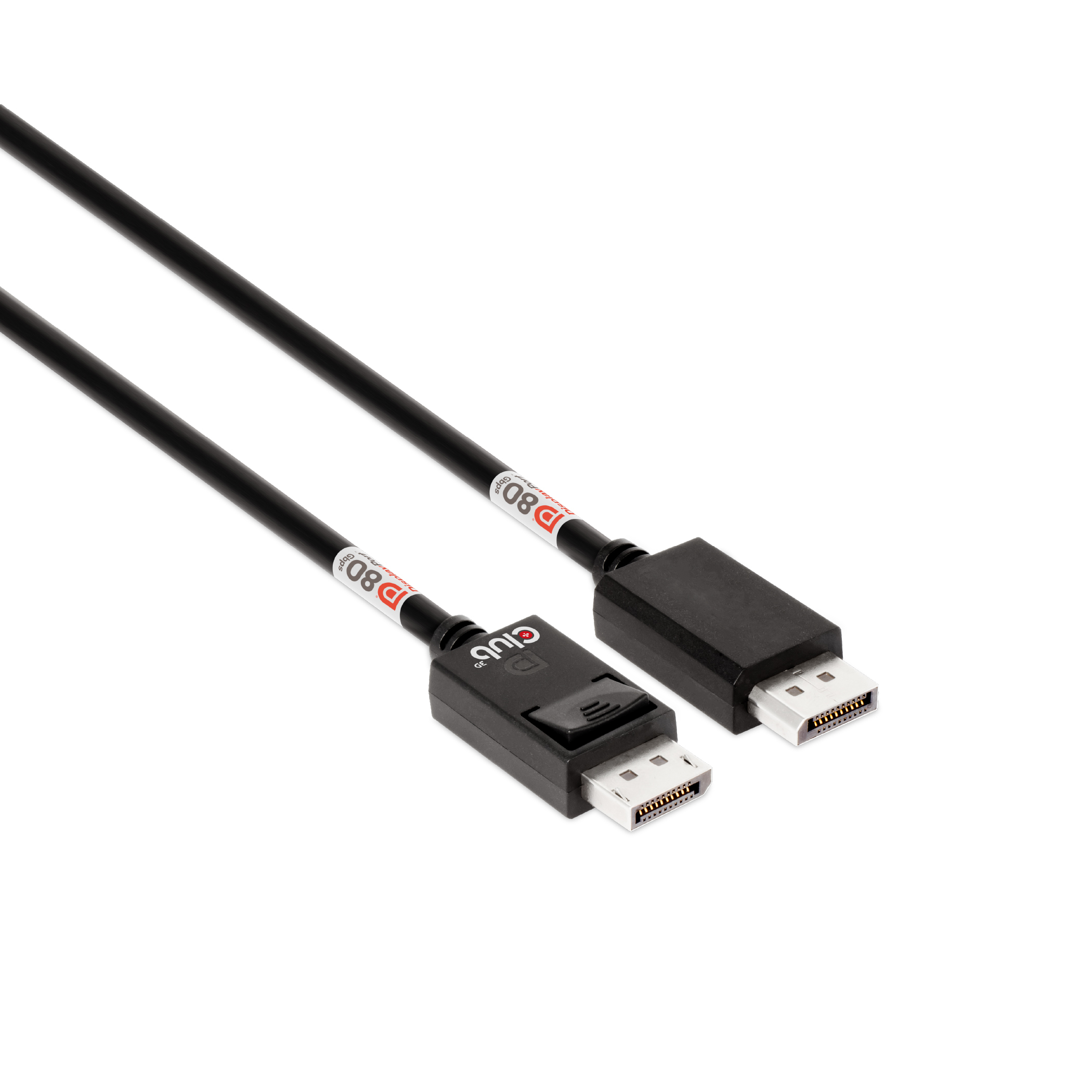 Club 3D - DisplayPort-Kabel - DisplayPort (M) eingerastet zu DisplayPort (M) eingerastet - DisplayPort 2,1 - 1,6m - bi-direktional, unterstützt 10K 60 Hz (10,240 x 4320), Support von 4K 240 Hz, Support von 8K 60 Hz, VESA DP80 Certified (CAC-1092)