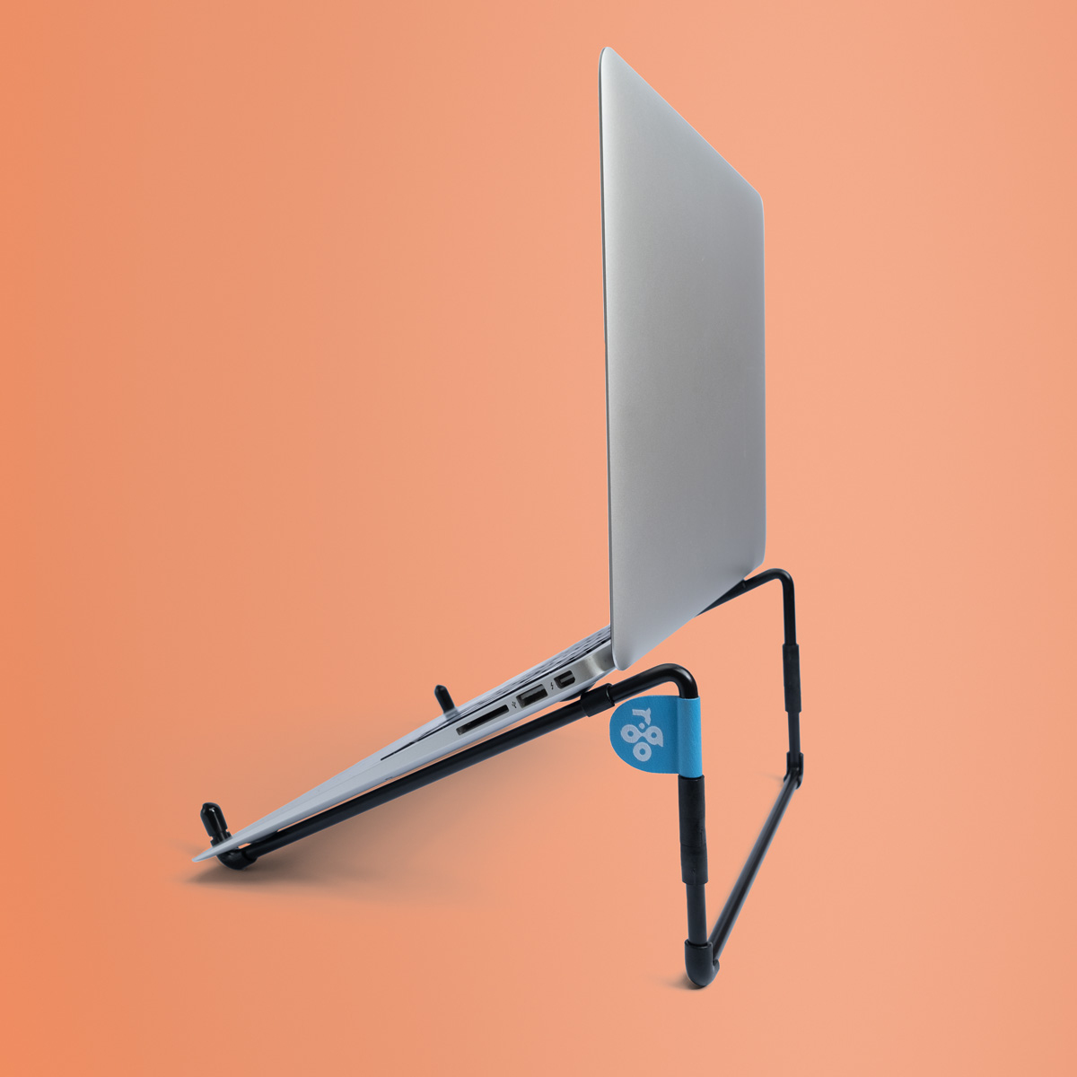 R-Go Laptopständer 25,40cm (10)-22 Max.5KG Steel Travel schwarz (RGOSC015BL)