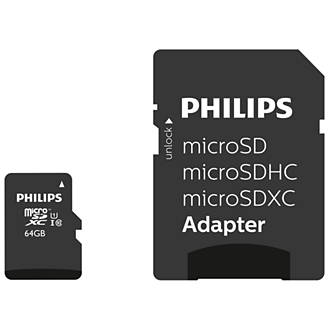 Philips FM64MP45B microSD Speicherkarte 64 GB inkl. SD-Adapter