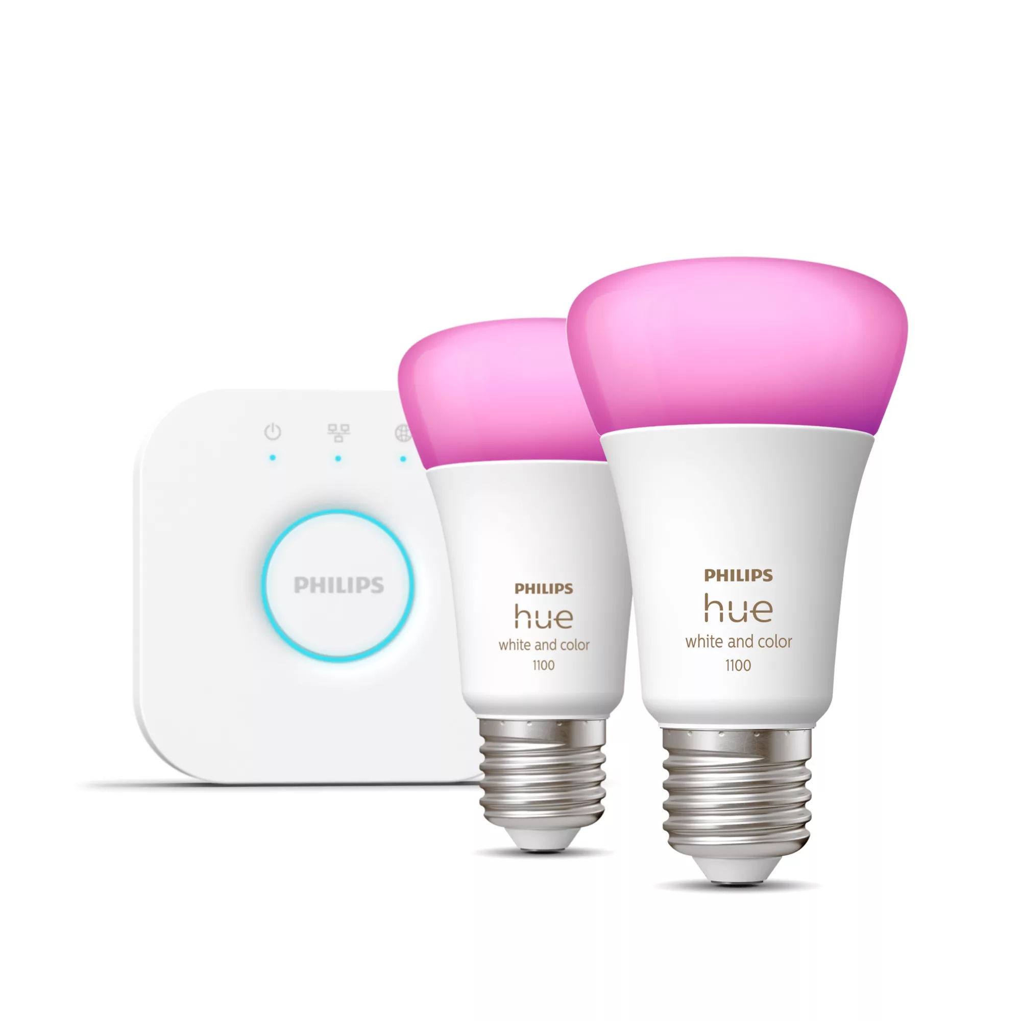 Hue W&C A. 9W E27 2er Starterset