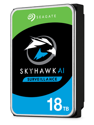 Seagate SkyHawk AI ST18000VE002 - Festplatte - 18TB - intern - 3.5 (8,9 cm) - SATA 6Gb/s - Puffer: 256MB - mit 3 Jahre Seagate Rescue Datenwiederherstellung (ST18000VE002)