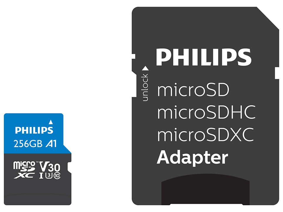 Philips FM25MP65B microSD Speicherkarte 256 GB inkl. SD-Adapter