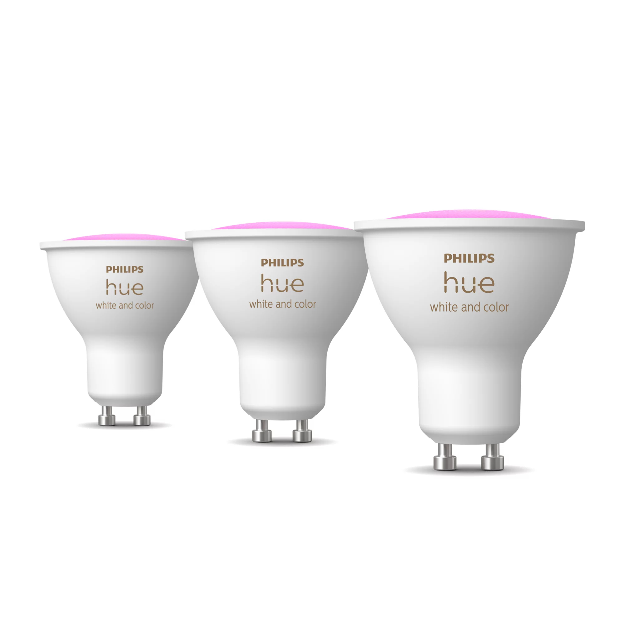 Signify Philips Hue White & Col. Amb. GU10 Dreierpack 3x400lm/