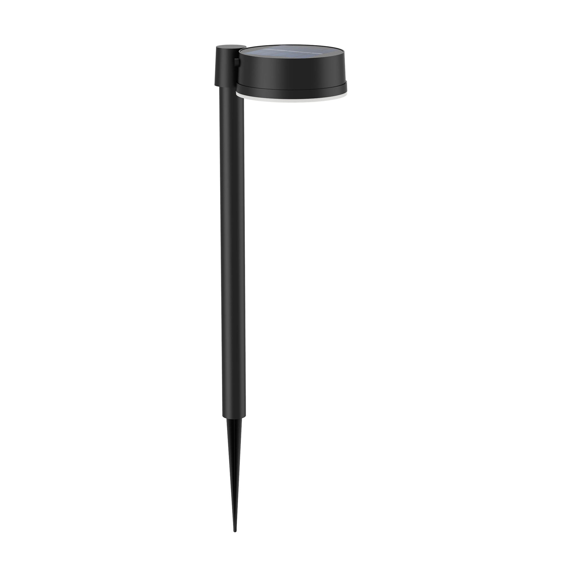 Signify Philips Outdoor Solar Vynce Sockelleu Spiess rund sw