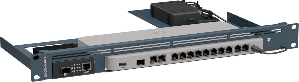 Rackmount.IT RM-CI-T24MC - Montagesatz für Netzwerkgeräte - Rack montierbar - cisco metallisch blau - 1U - 48.3 cm (19) (RM-CI-T24MC)