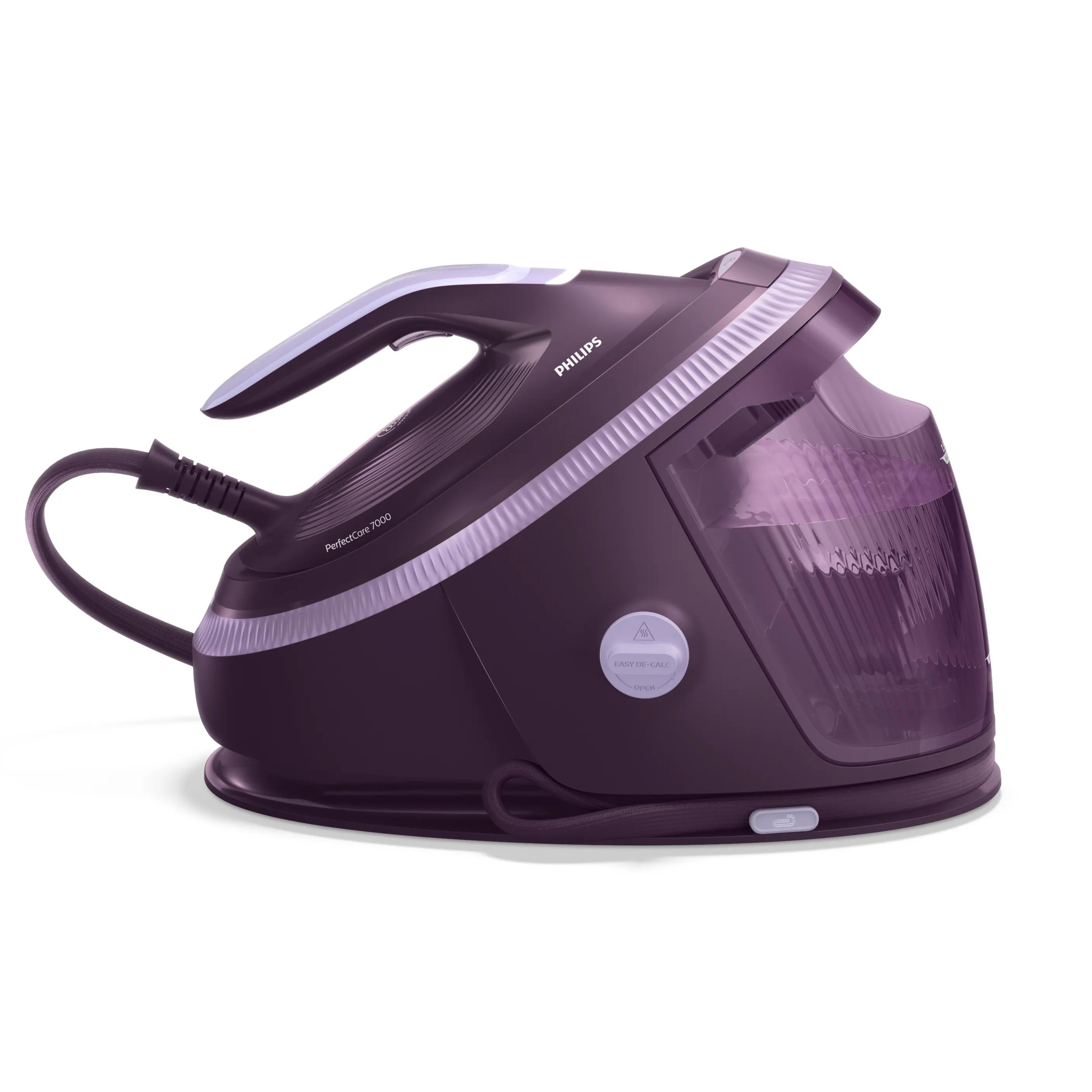 Philips 7000 Series PSG7200/30 PerfectCare Dampfbügelstation (3.120 Watt, SteamGlide Elite-Bügelsohle, 160 g/min Dauerdampf, 600 g/min Dampfstoß, 1,5 l Wassertank, 1,65 m Kabel)