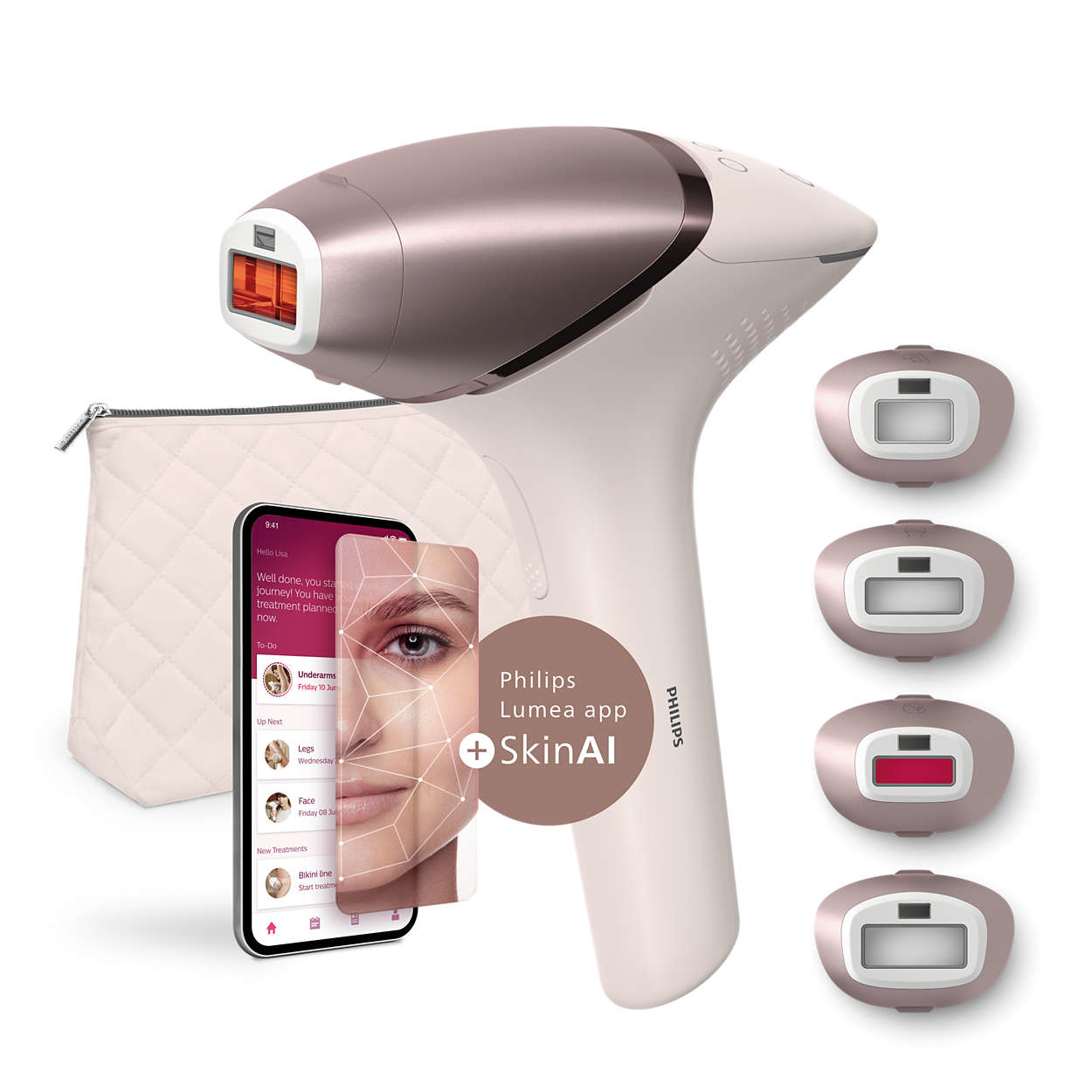 Philips IPL-Haarentferner IPLHaarentferner Lumea Prestige pink (BRI977 00) (BRI977/00)
