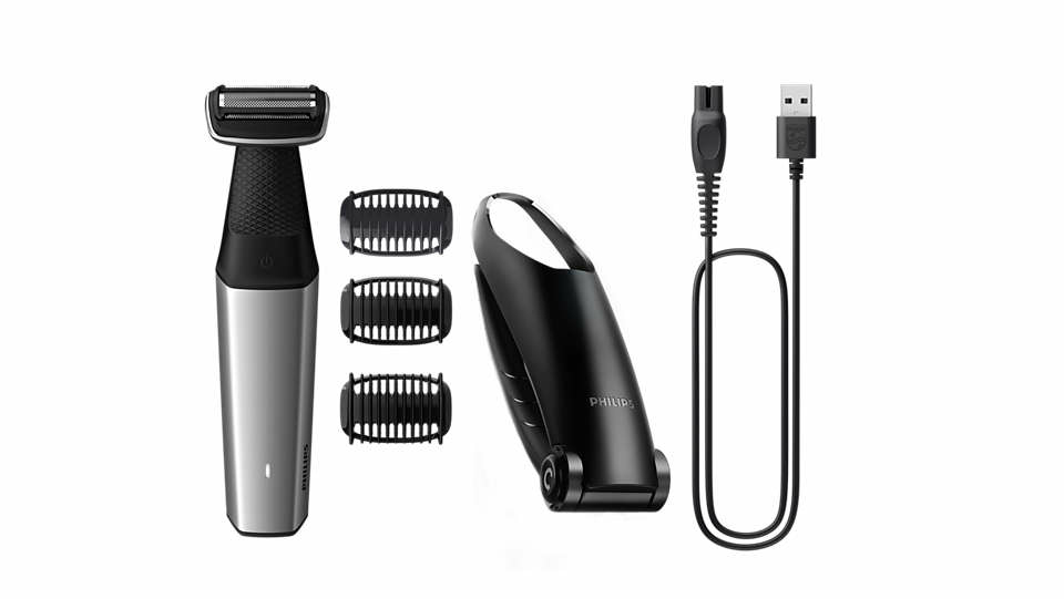 Philips BODYGROOM Series 5000 BG5021/15 Wasserfester Trimmer für Körper und Intimbereich (BG5021/15)
