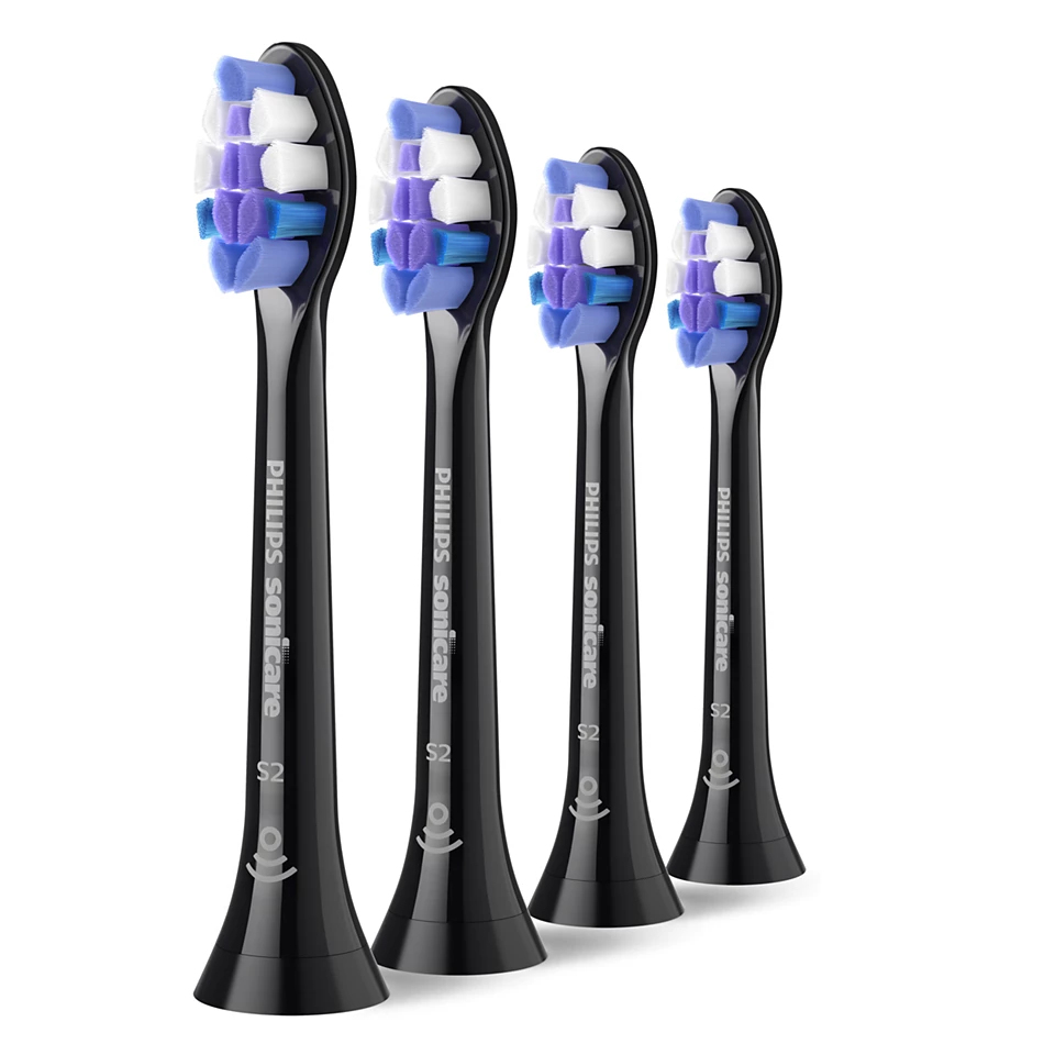 Philips Aufsteckbürste für Zahnbürsten, Sensitive, 4 Stück (HX6054/88)
