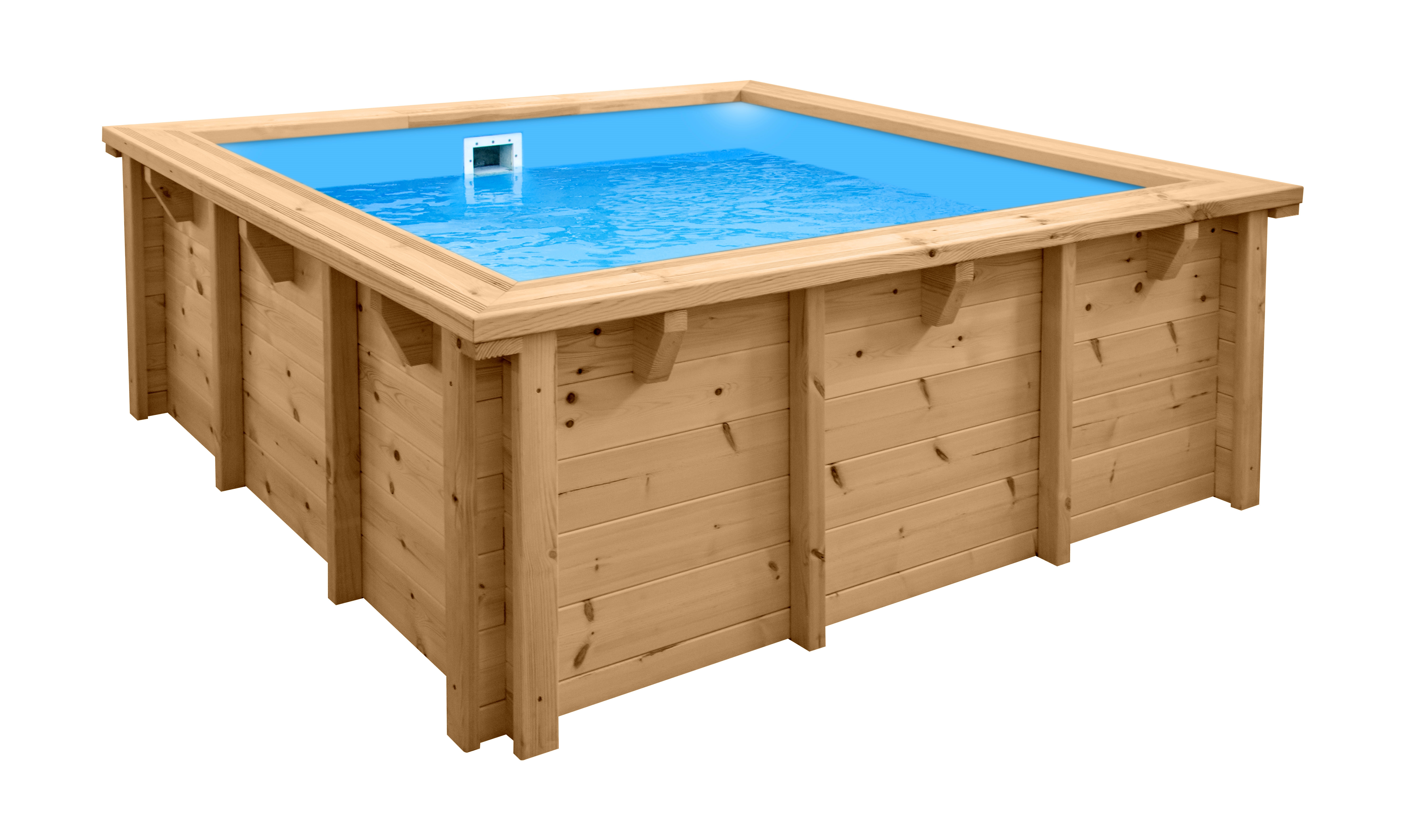 Pool "Java" 2,10 x 2,10 m/  0,78 m Rechteck (Filteranlage 4,0m3, Premium Set, OHNE LEITER)