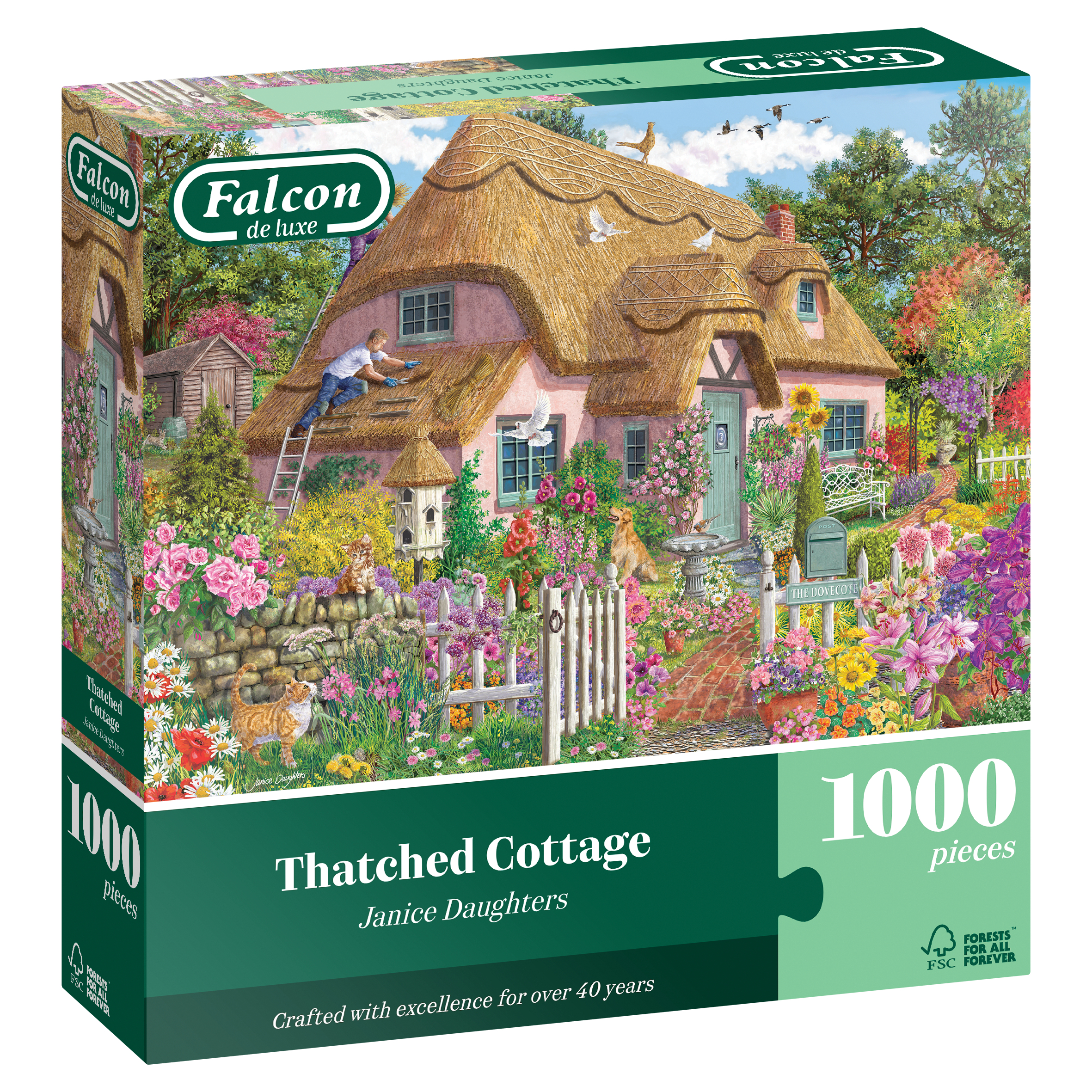 Falcon Thatched Cottage 1000 Teile Puzzle Falcon-00137