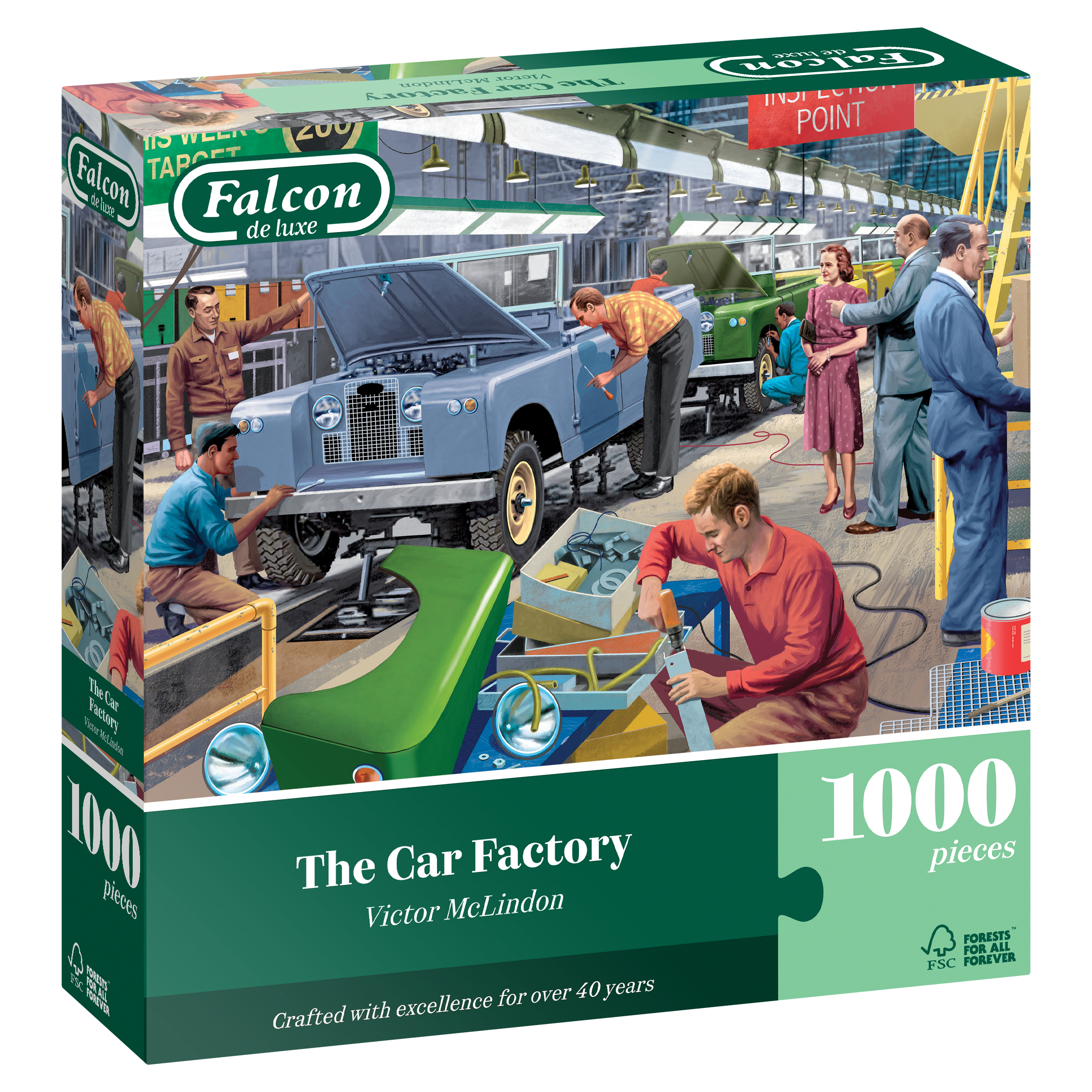 Falcon Die Autofabrik 1000 Teile Puzzle Falcon-00138