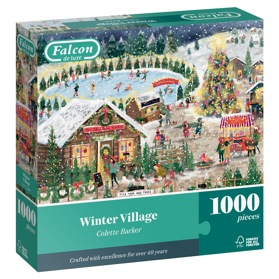 Falcon Winter Village 1000 Teile Puzzle Falcon-00515