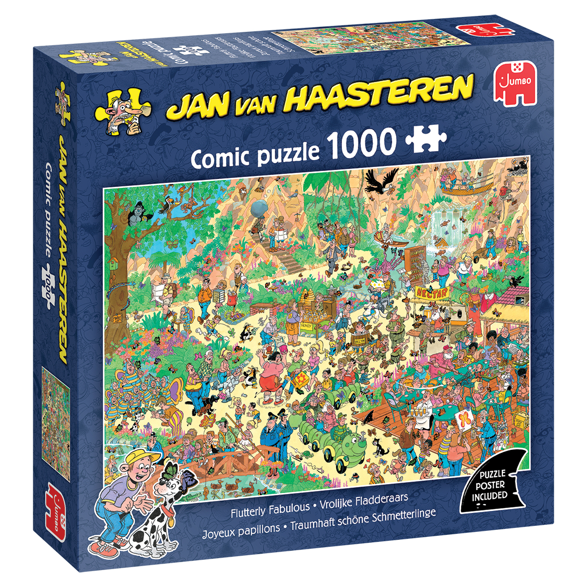 Jumbo Jan van Haasteren - Traumhaft schöne Schmetterlinge 1000 Teile Puzzle Jumbo-00535