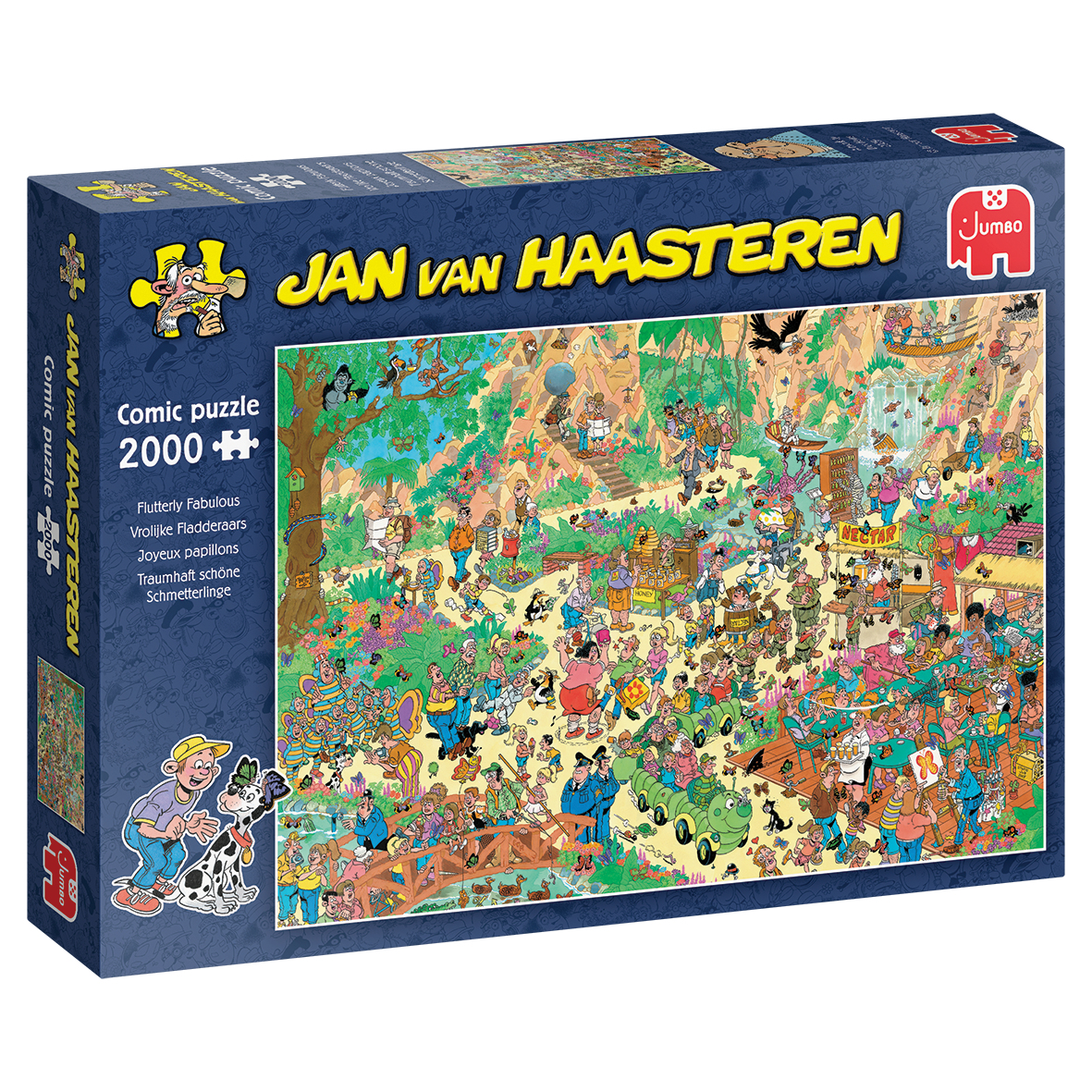 Jumbo Jan van Haasteren - Traumhaft schöne Schmetterlinge 2000 Teile Puzzle Jumbo-00536