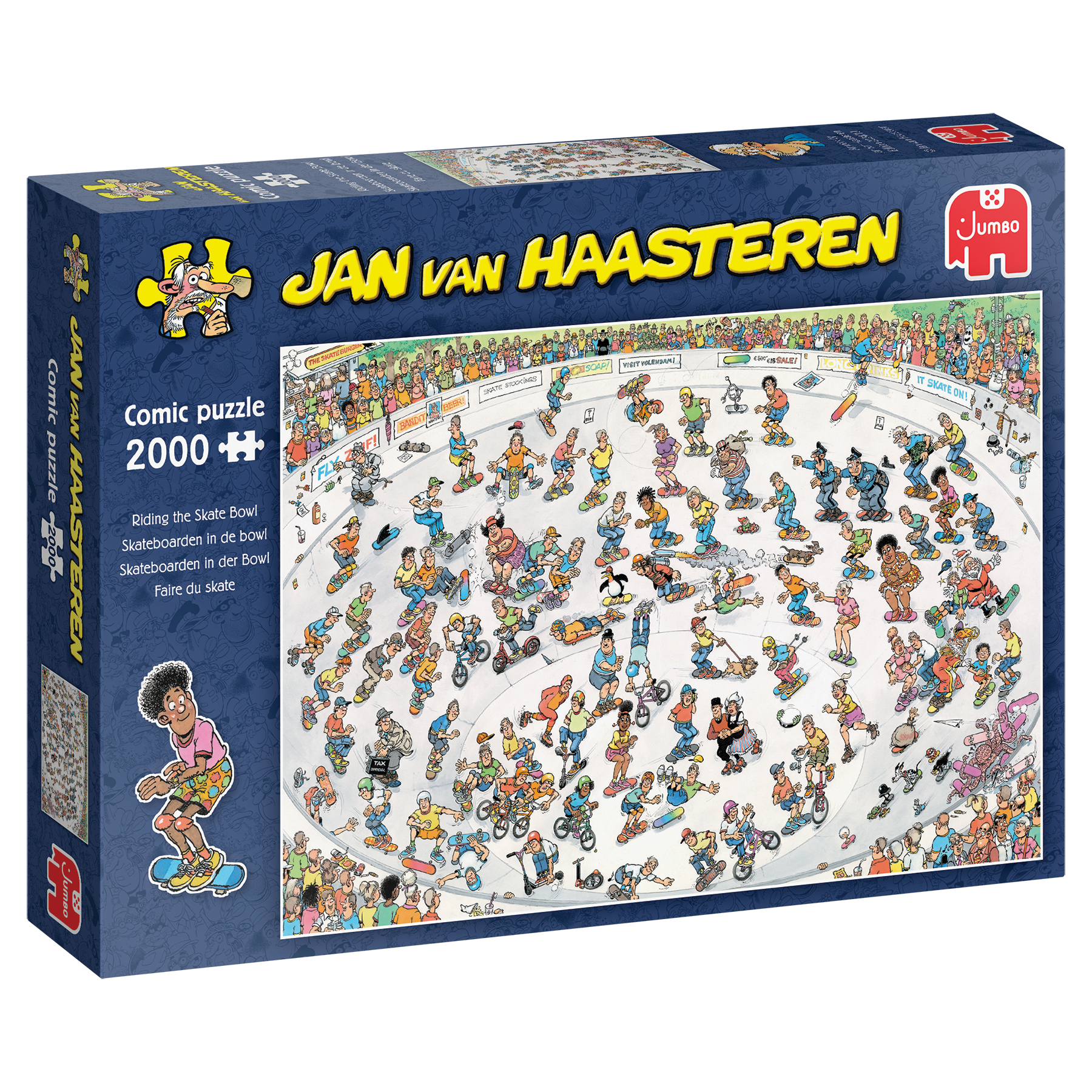 Jumbo Jan van Haasteren - Skateboarden In Der Bowl 2000 Teile Puzzle Jumbo-00642