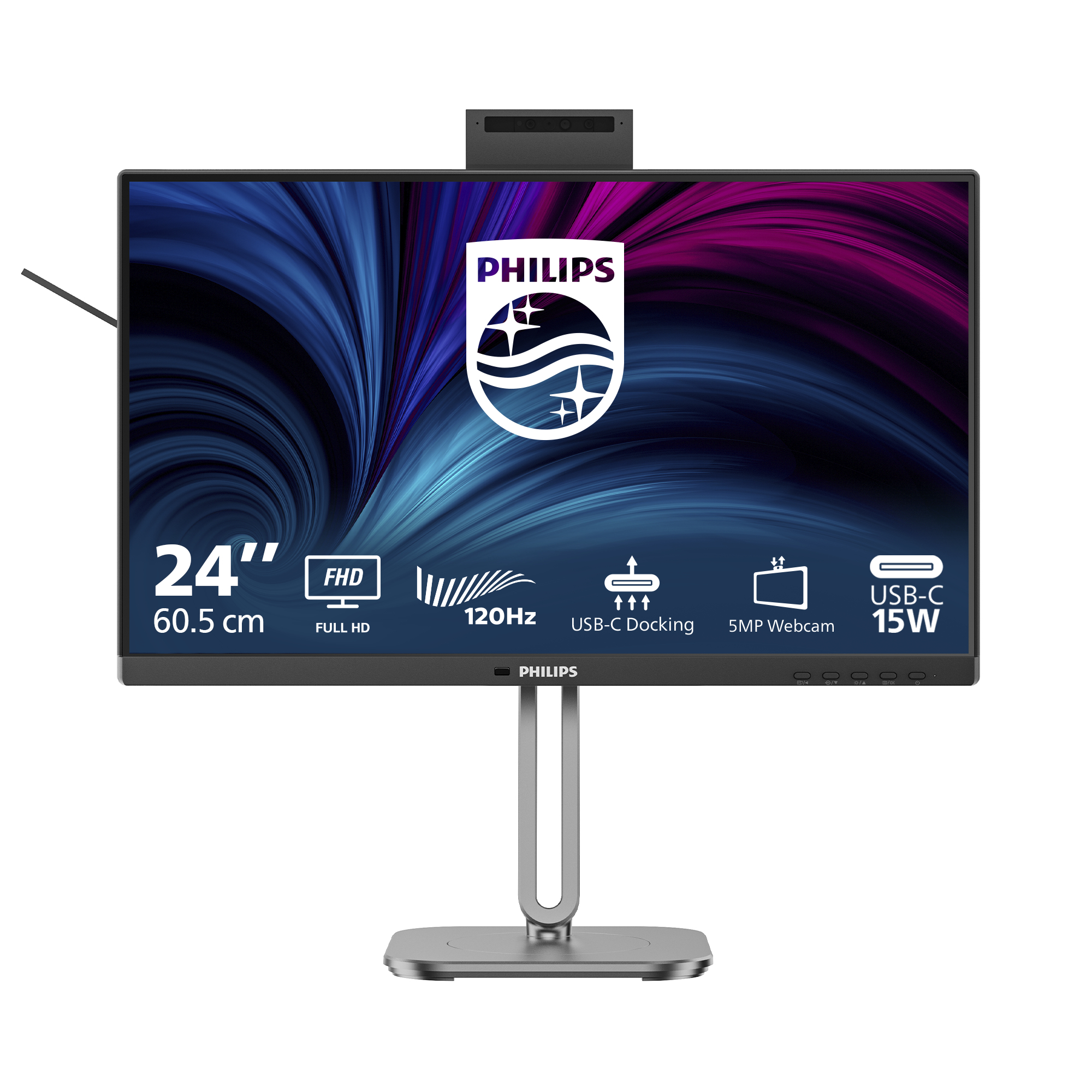 PHILIPS TFT 24B2U4301H 60.5cm IPS 23.8/1920x1080/DP/HDMI/USB-C/Webcam (24B2U4301H/00)