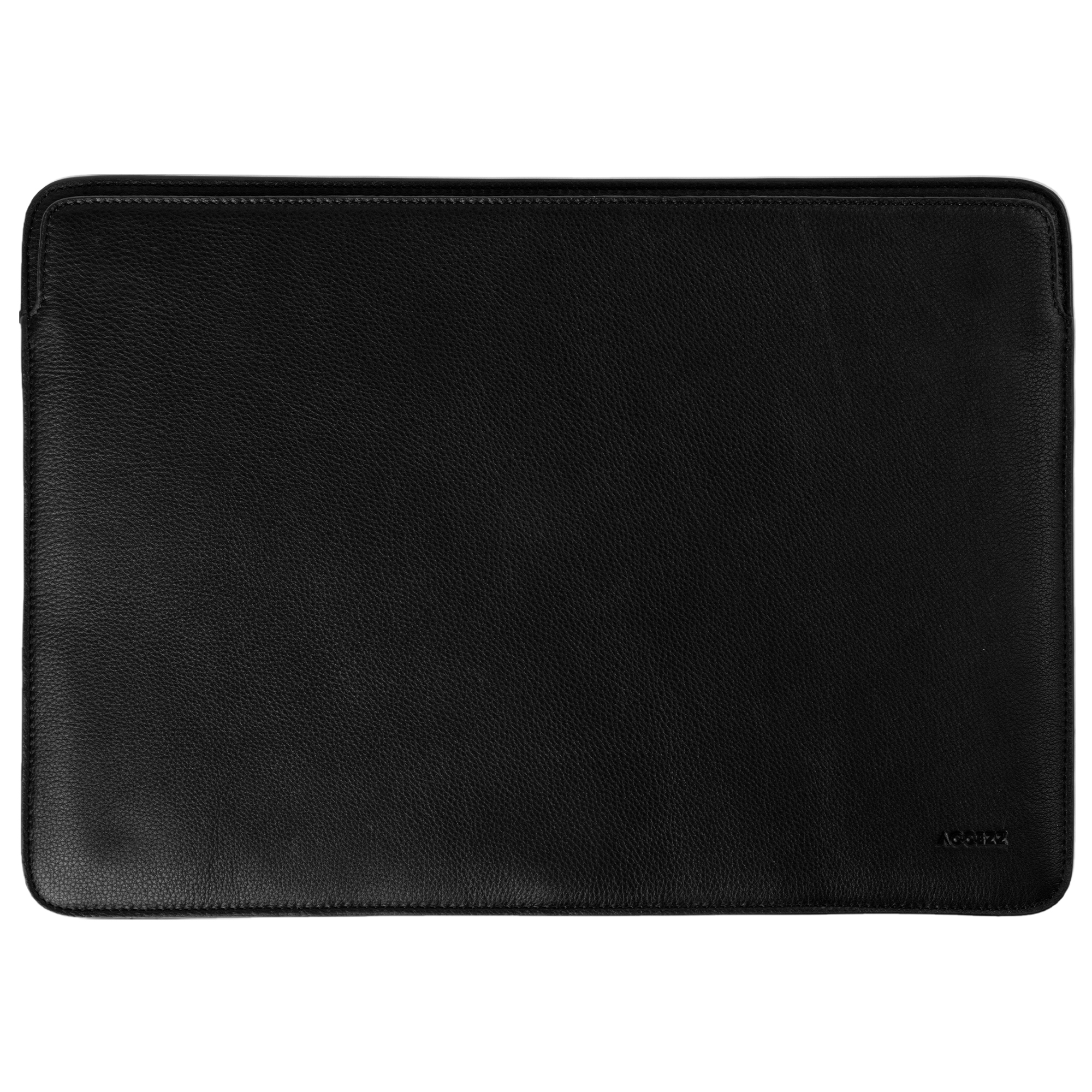 Accezz Leather Laptop Hülle fur das Apple MacBook 15 Zoll - Laptop Sleeve - Schwarz