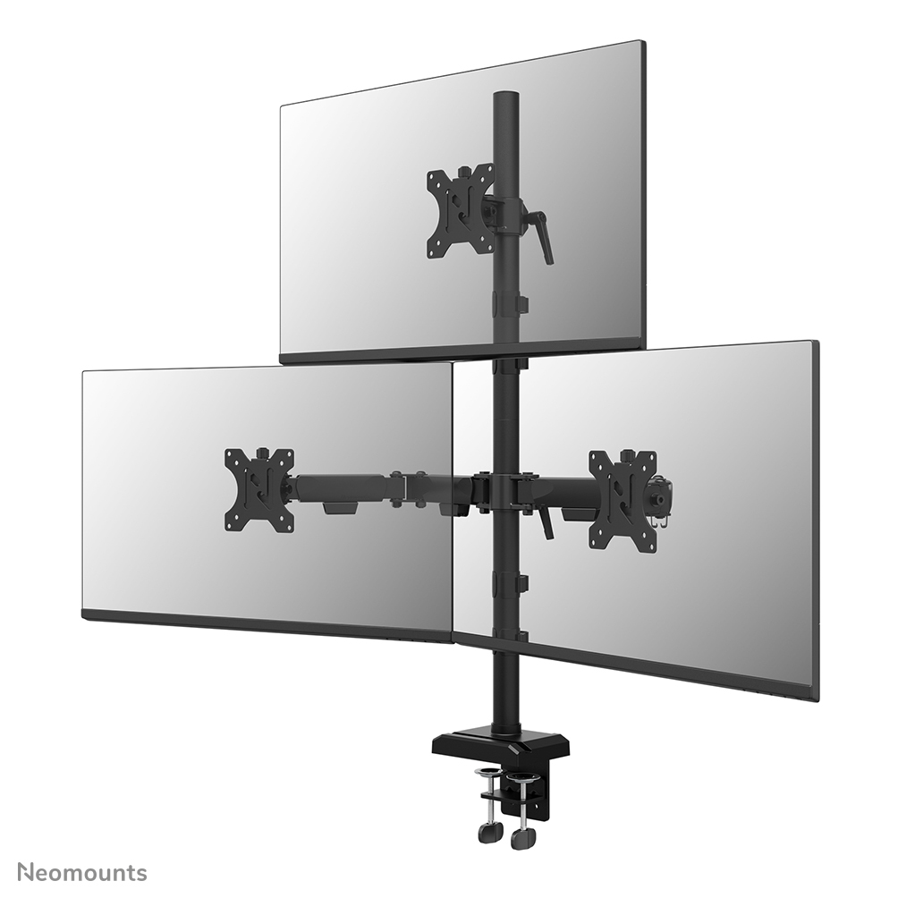 NEOMOUNTS Tischhalterung triple 10-32/höv/neig/roti/schwe/180°Stopp (DS60-600BL2-1)