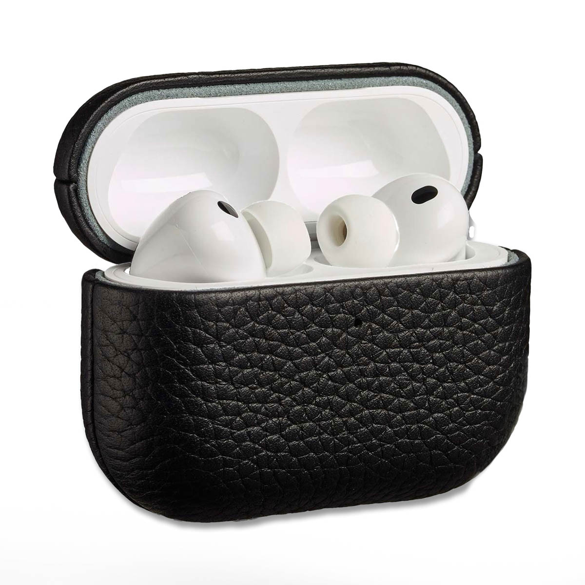 Accezz Echtleder Case für das  Apple Airpods Pro 3 - Schwarz
