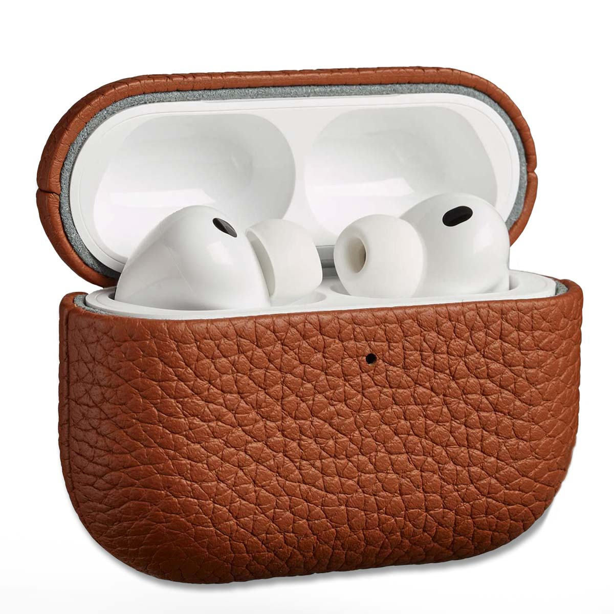Accezz Echtleder Case für das  Apple Airpods Pro 3 - Cognac