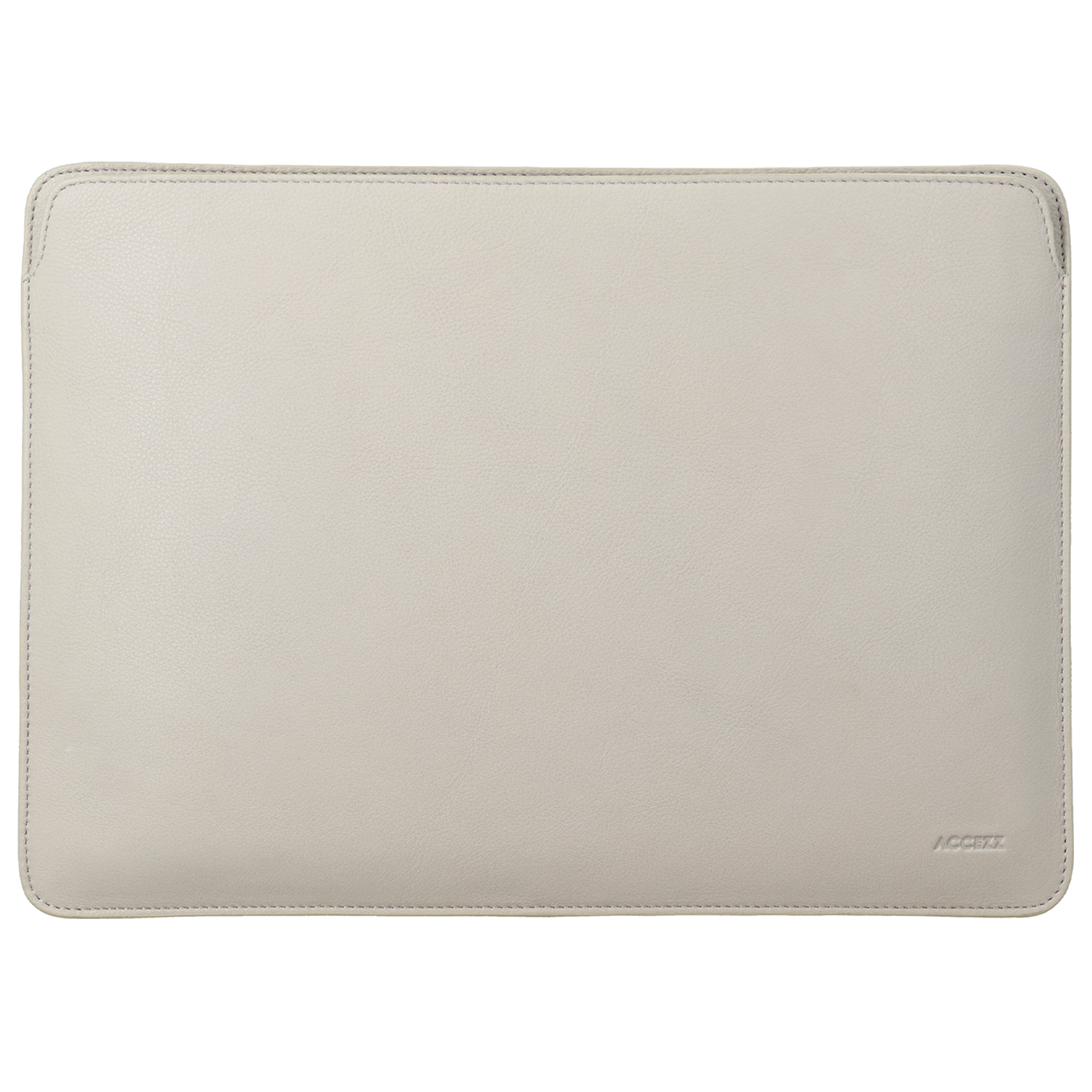 Accezz Leather Laptop Hülle fur das Apple MacBook 15 Zoll - Laptop Sleeve - Beige