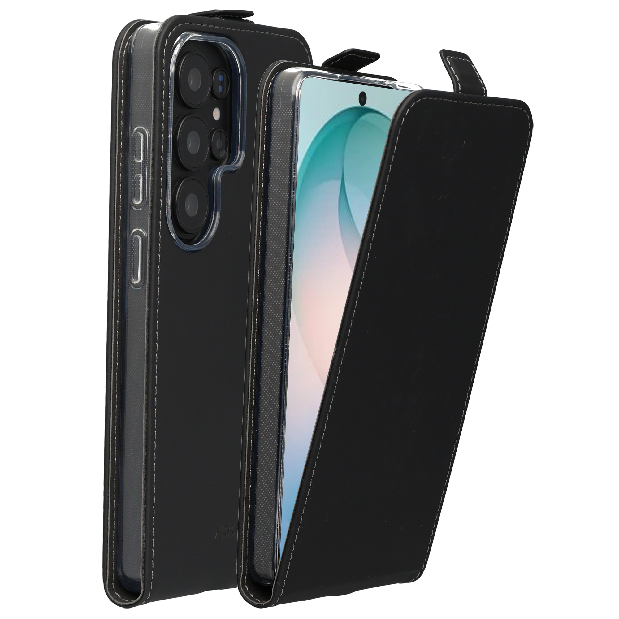 Accezz Flip Case für das Samsung Galaxy S26 Ultra - Schwarz