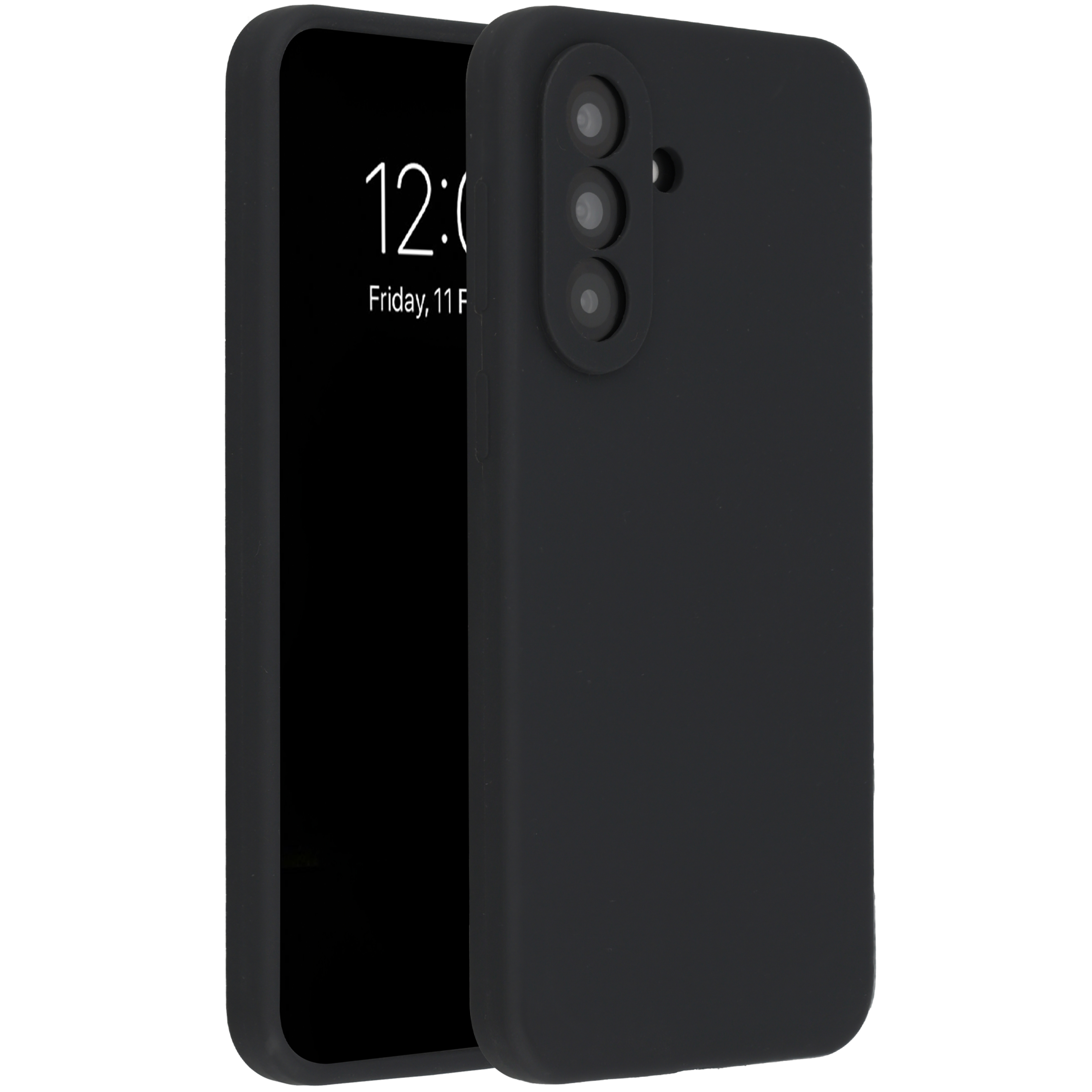 Accezz Liquid Silikoncase für das Samsung Galaxy A37 (5G) - Schwarz
