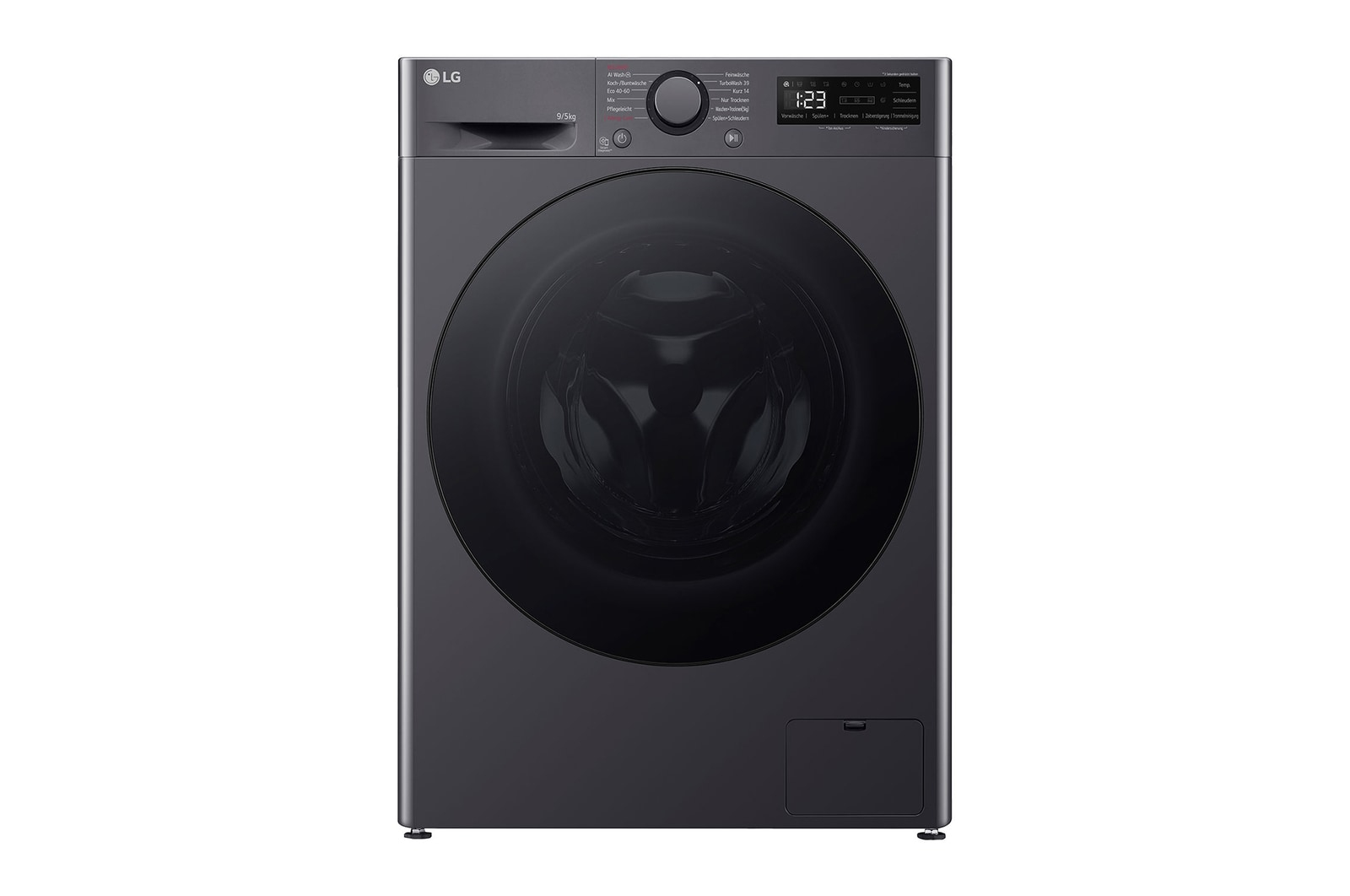 V5WD95SLIMB Stand-Waschtrockner middle black