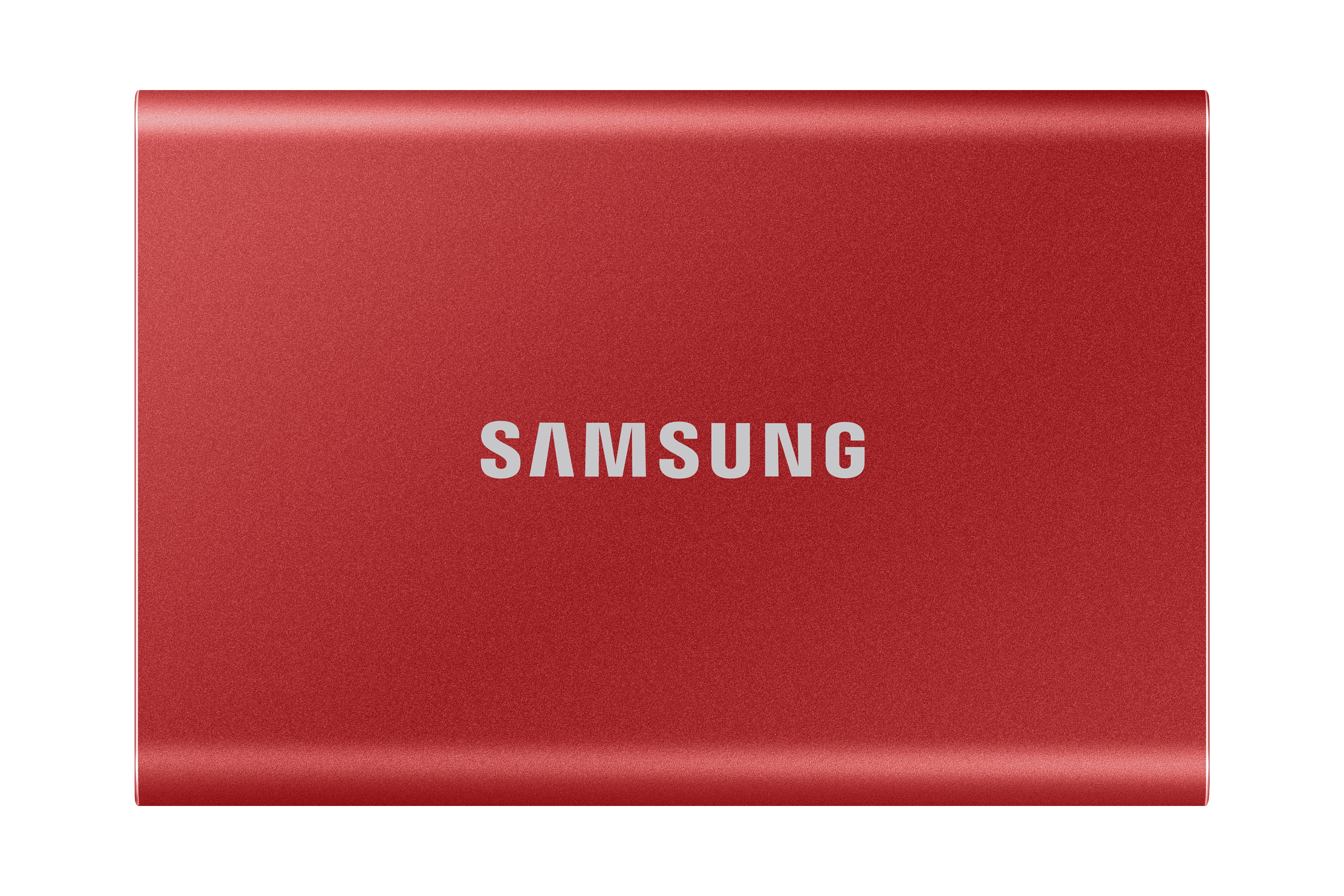 Samsung Portable SSD T7 MU-PC500R - SSD - verschlüsselt - 500 GB - extern (tragbar) - PCs, Macs, Android-Geräte, Smart TVs - USB 3.2 Gen 2 (USB-C Steckverbinder) - 256-Bit-AES - metallisch rot