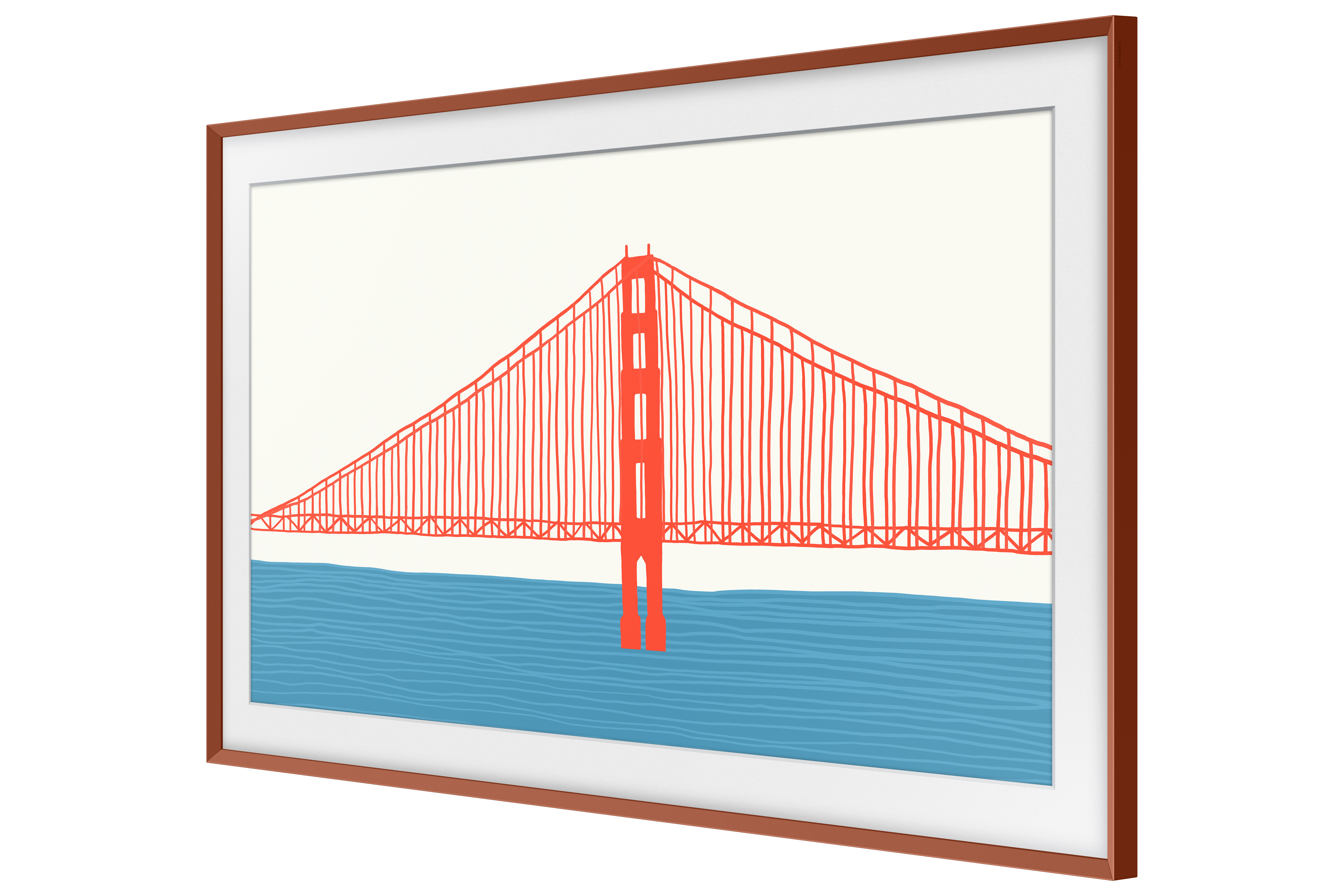 Austauschbarer Rahmen terracotta für The Frame 65" (2021) terracotta