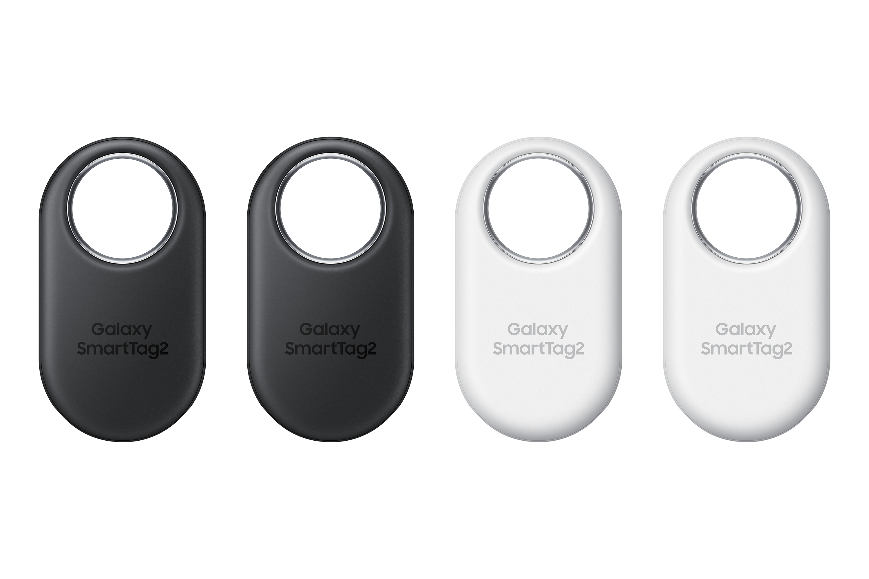 Samsung Galaxy SmartTag2 - Anti-Verlust Bluetooth-Tag für Handy - weiß, Schwarz (Packung mit 4) (EI-T5600KWEGEU)