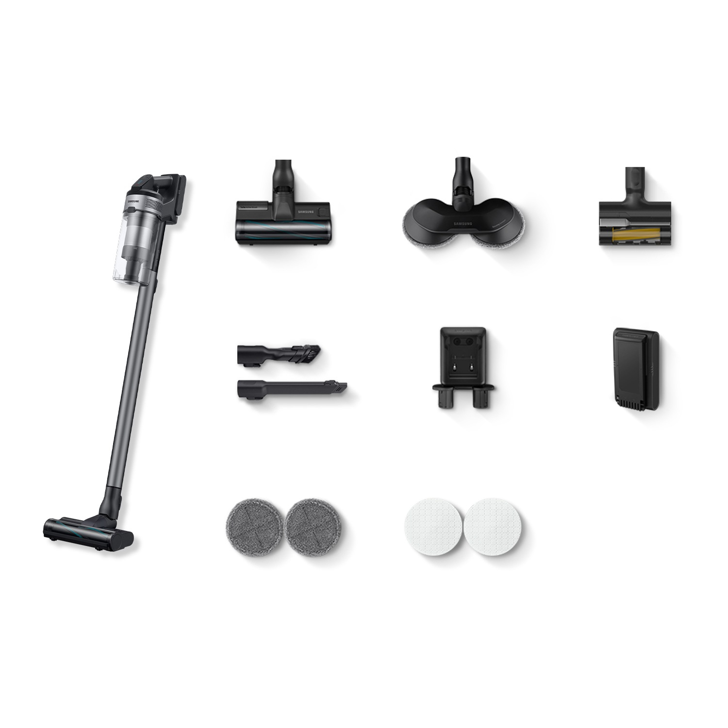 Samsung VS20B75ADR5 Stabstaubsauger AC Trocken HEPA Beutellos 0,8 l 550 W Schwarz - Grau ()